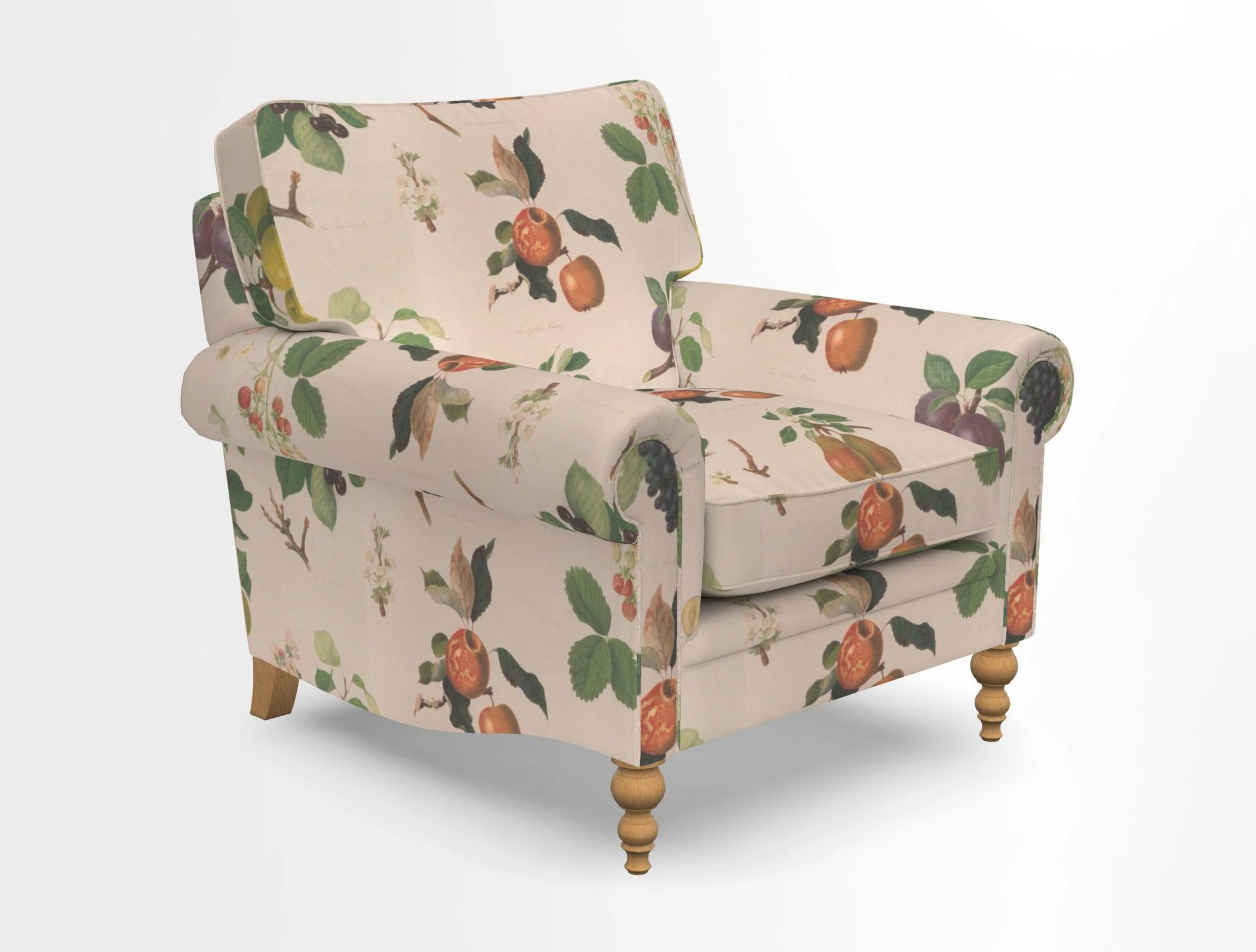 Aldingbourne Chair in Grain Sack Stripe Linen Red