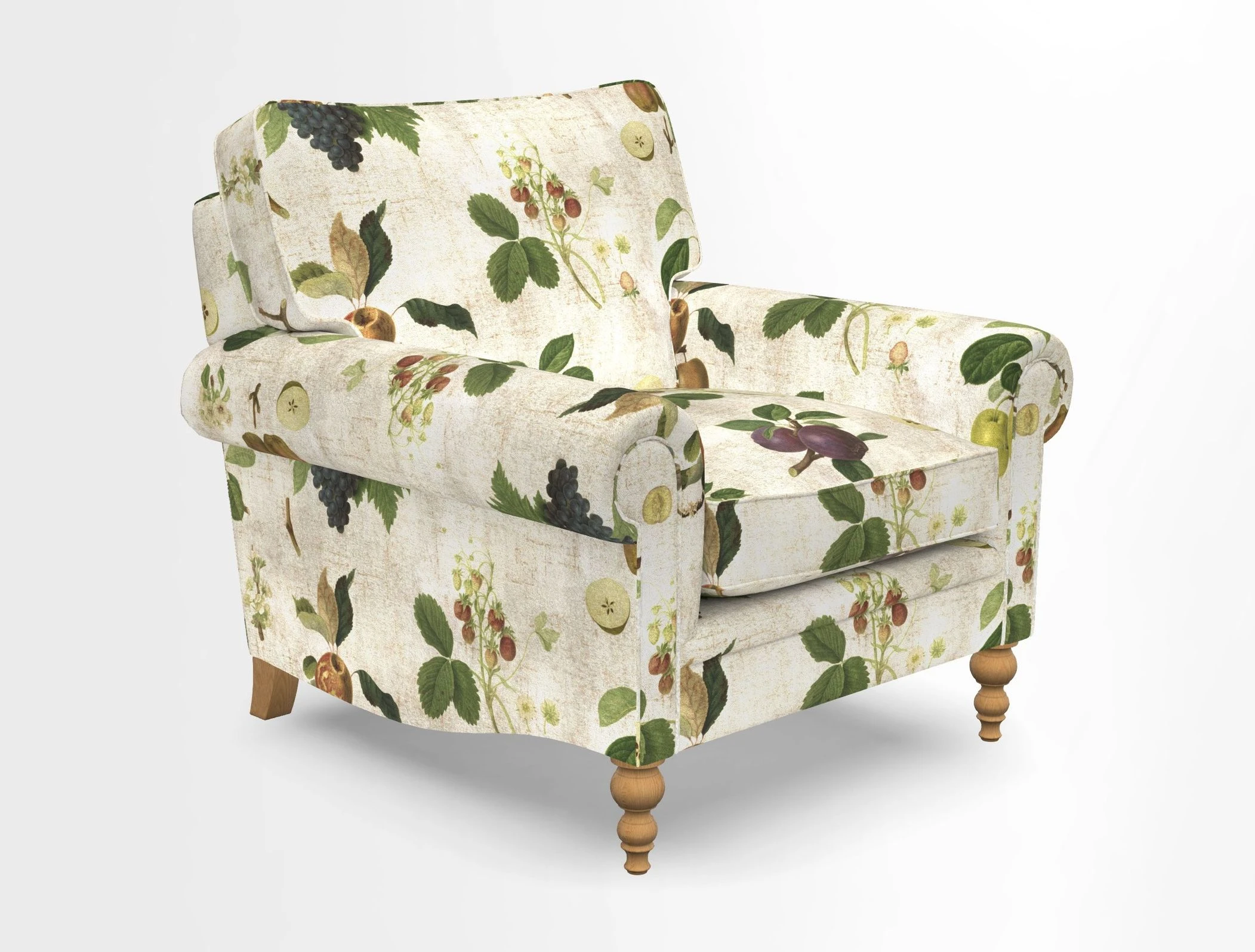 Aldingbourne Chair in Grain Sack Stripe Linen Red