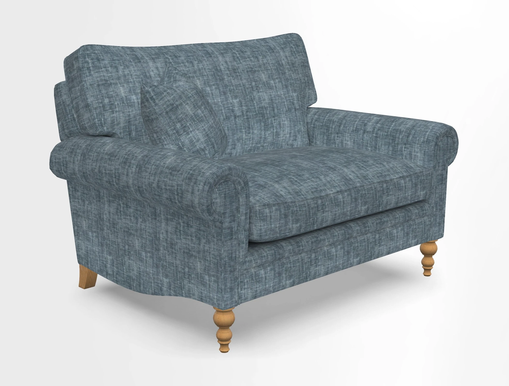 Aldingbourne 3 seater sofa in Grain Sack Stripe Linen Red