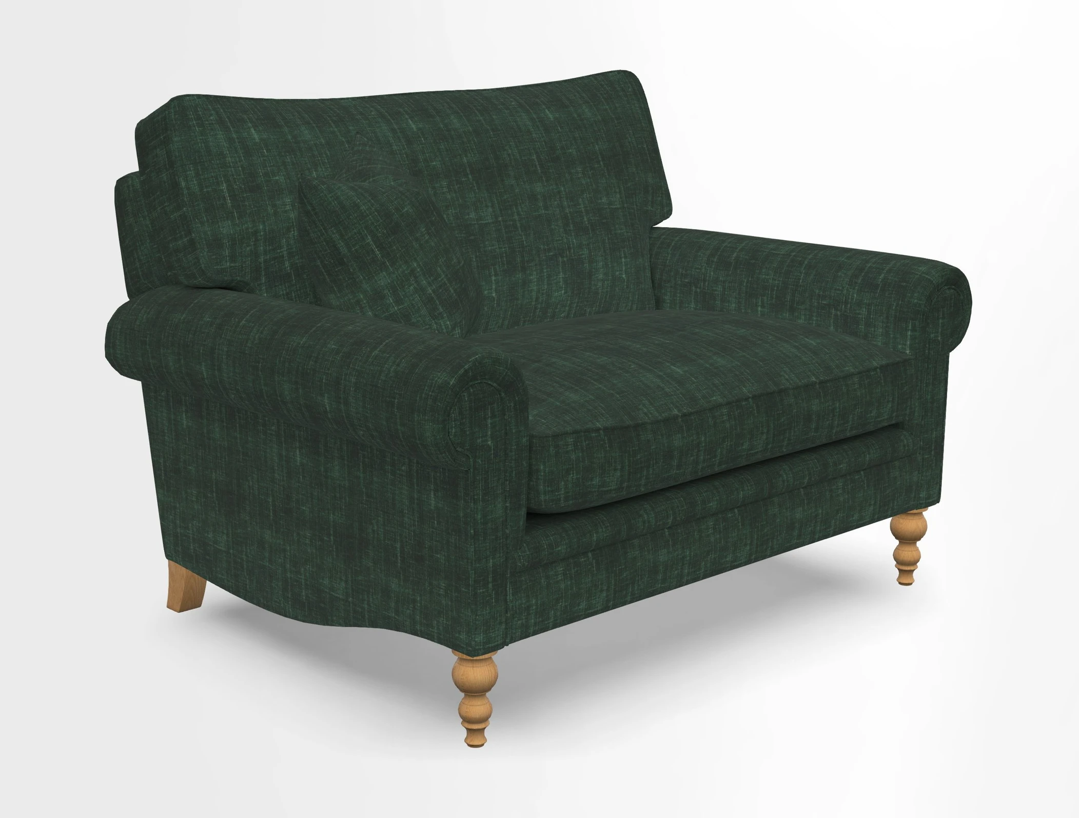Aldingbourne 3 seater sofa in Grain Sack Stripe Linen Red