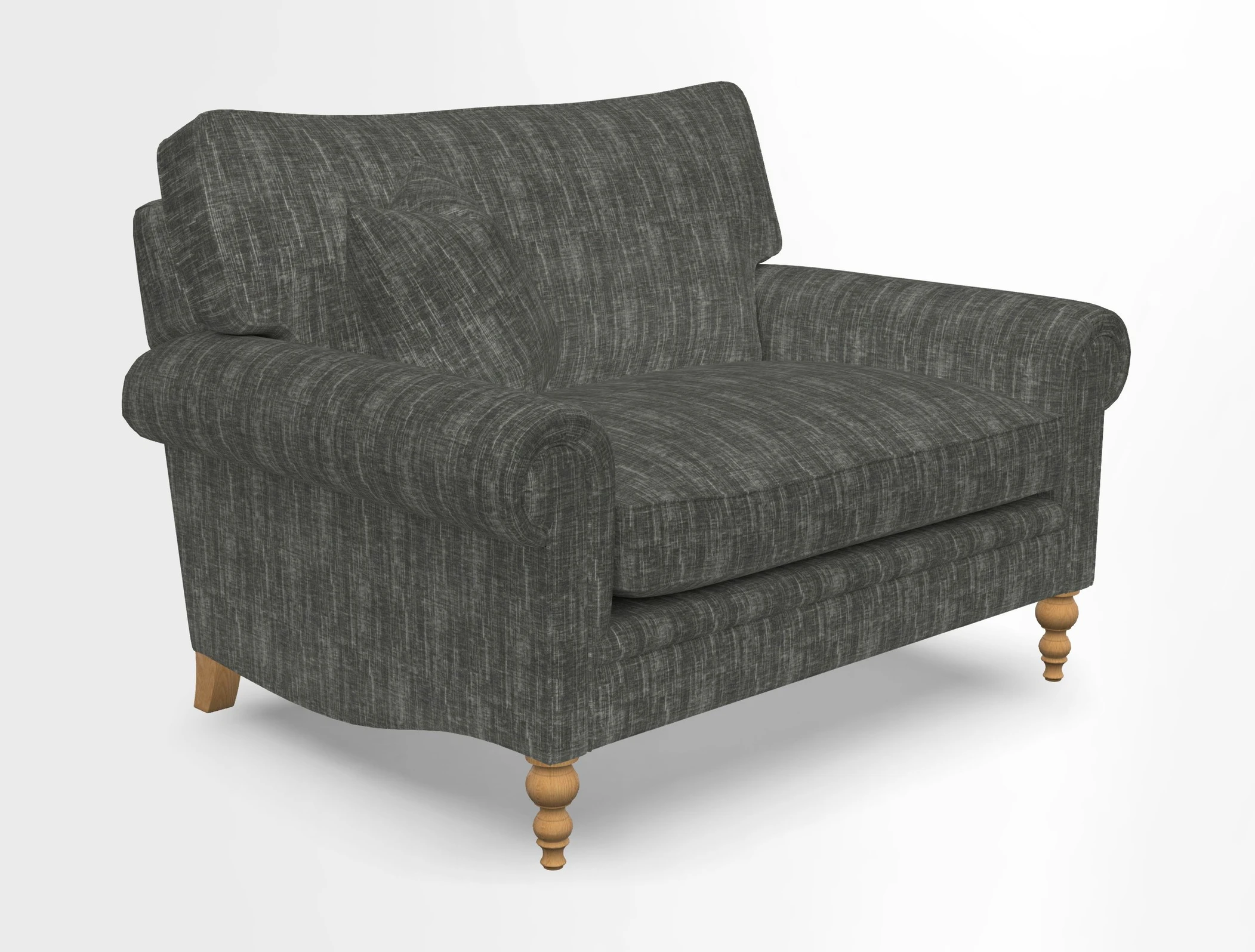 Aldingbourne 3 seater sofa in Grain Sack Stripe Linen Red