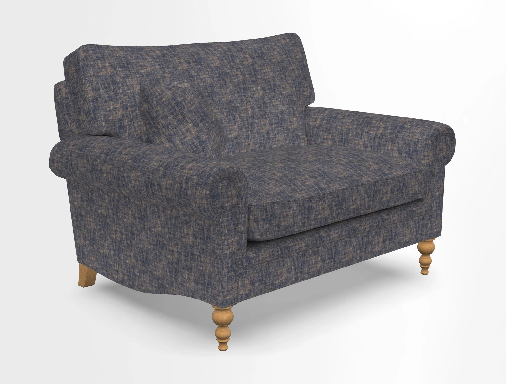 Aldingbourne 3 seater sofa in Grain Sack Stripe Linen Red