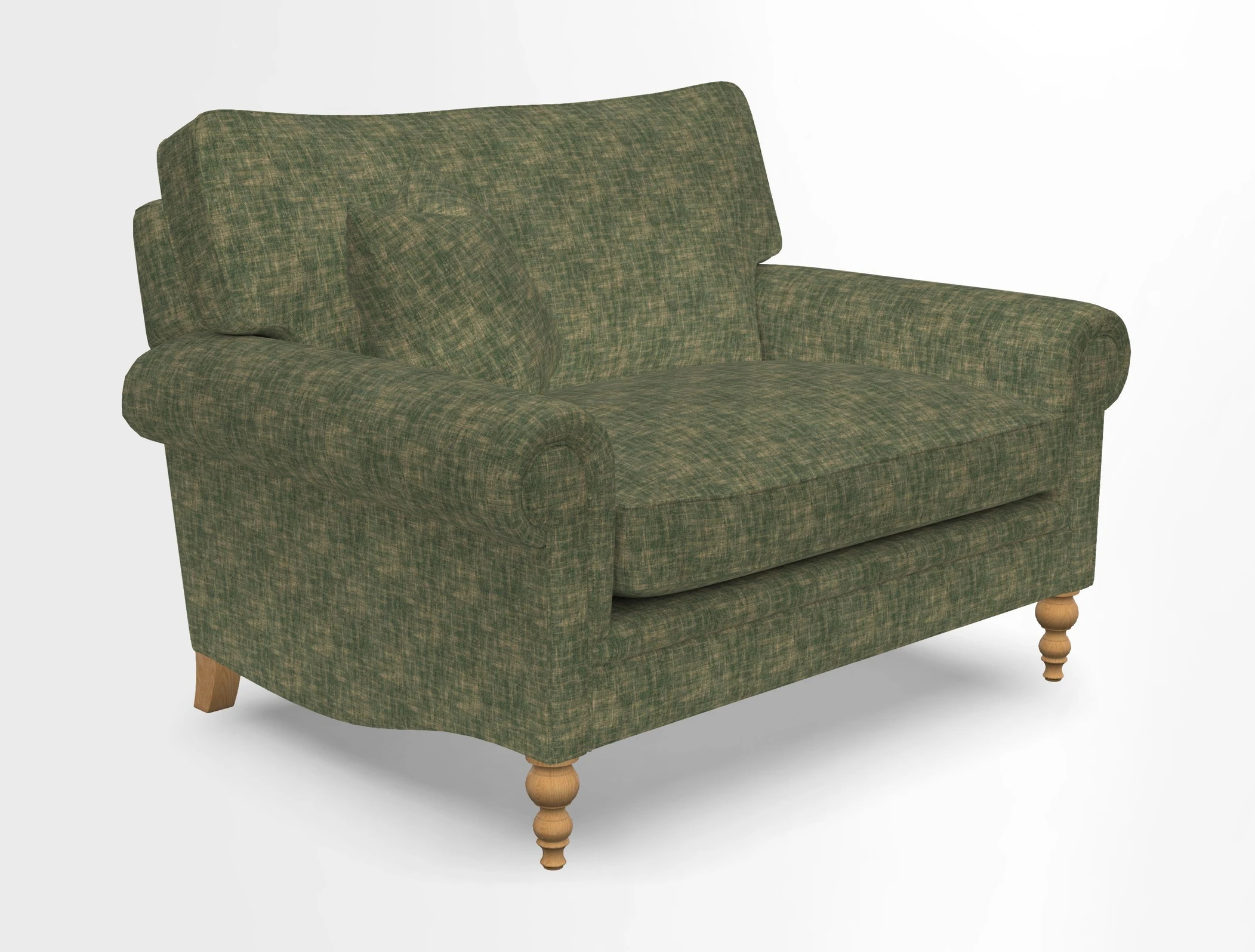 Aldingbourne 3 seater sofa in Grain Sack Stripe Linen Red