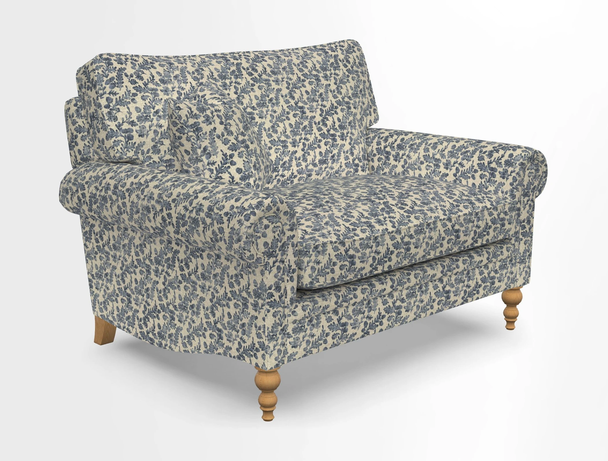Aldingbourne 3 seater sofa in Grain Sack Stripe Linen Red