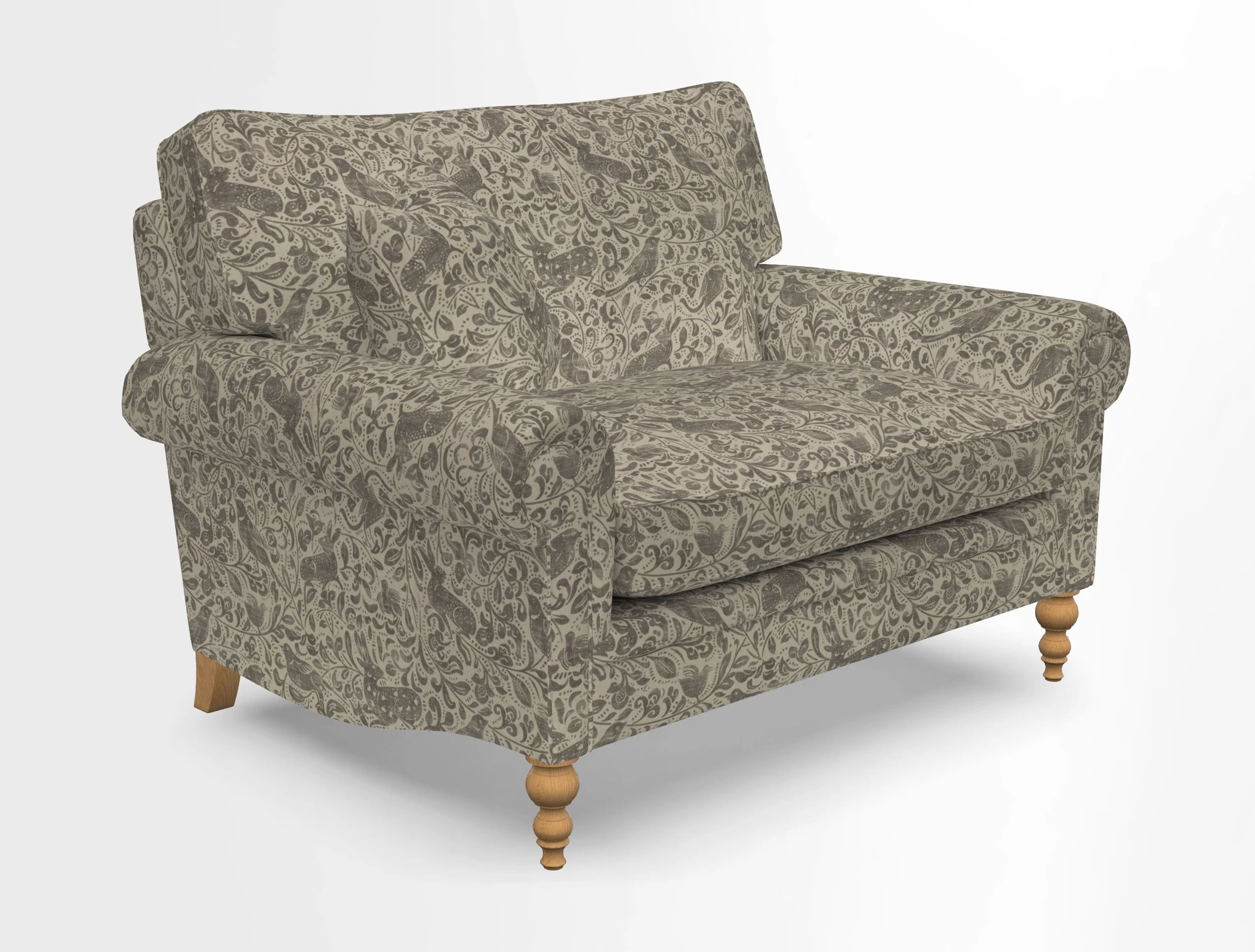 Aldingbourne 3 seater sofa in Grain Sack Stripe Linen Red