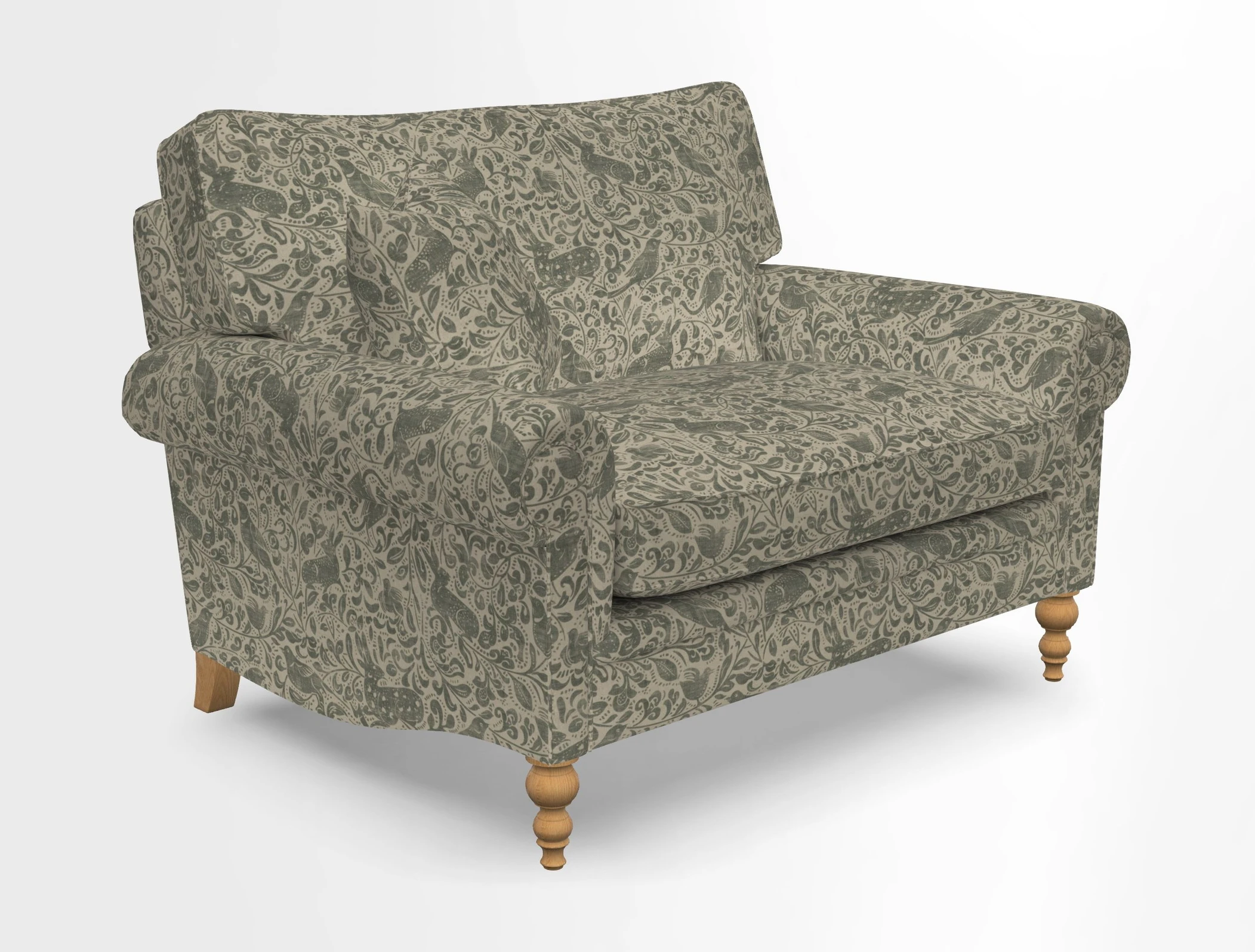 Aldingbourne 3 seater sofa in Grain Sack Stripe Linen Red