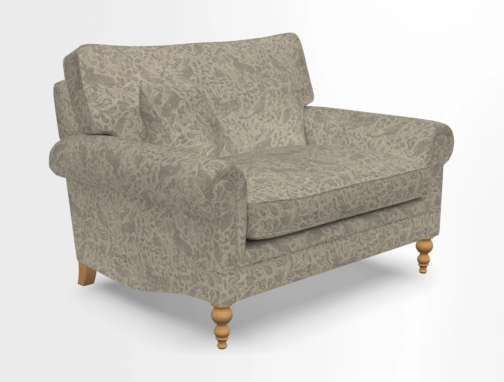 Aldingbourne 3 seater sofa in Grain Sack Stripe Linen Red