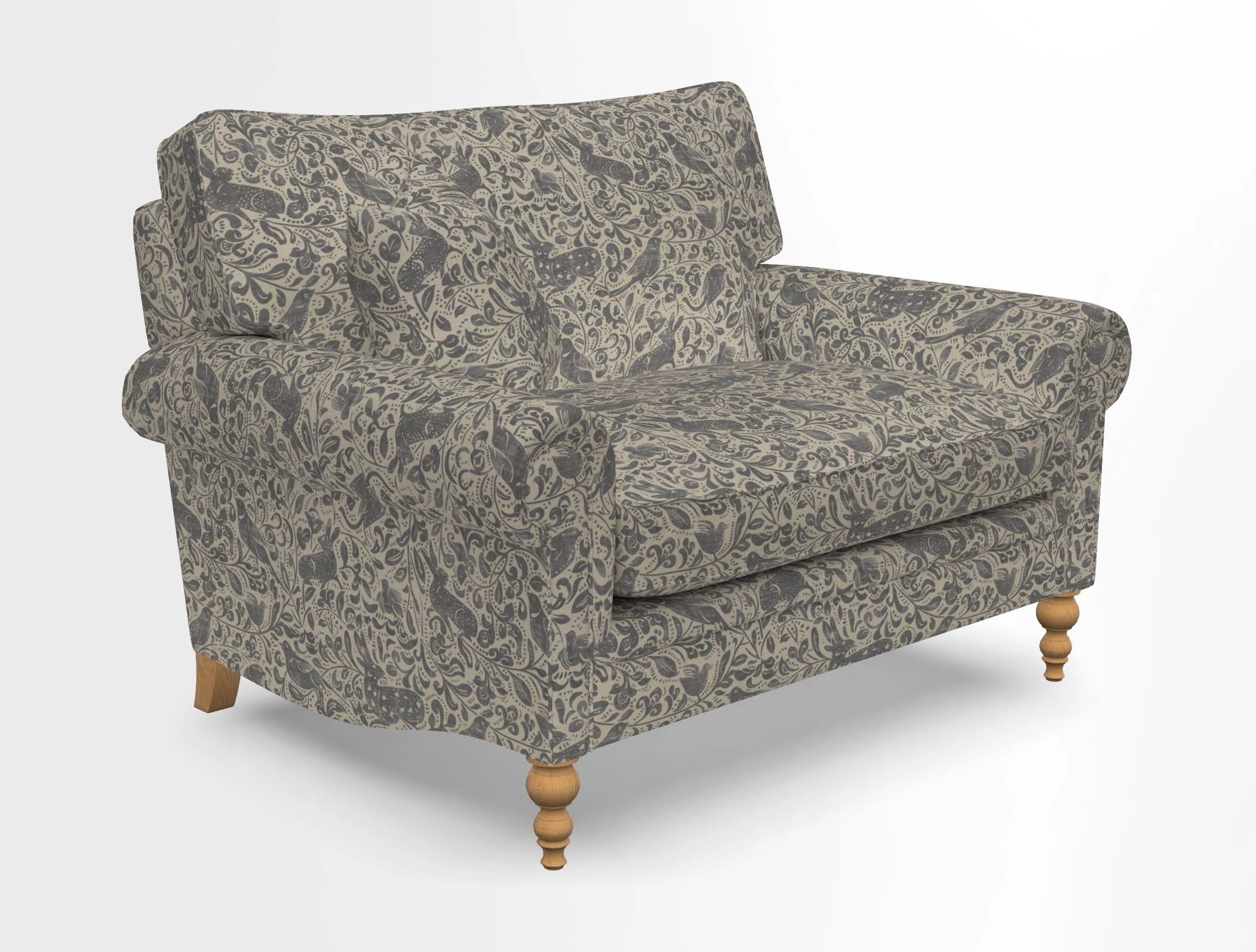 Aldingbourne 3 seater sofa in Grain Sack Stripe Linen Red