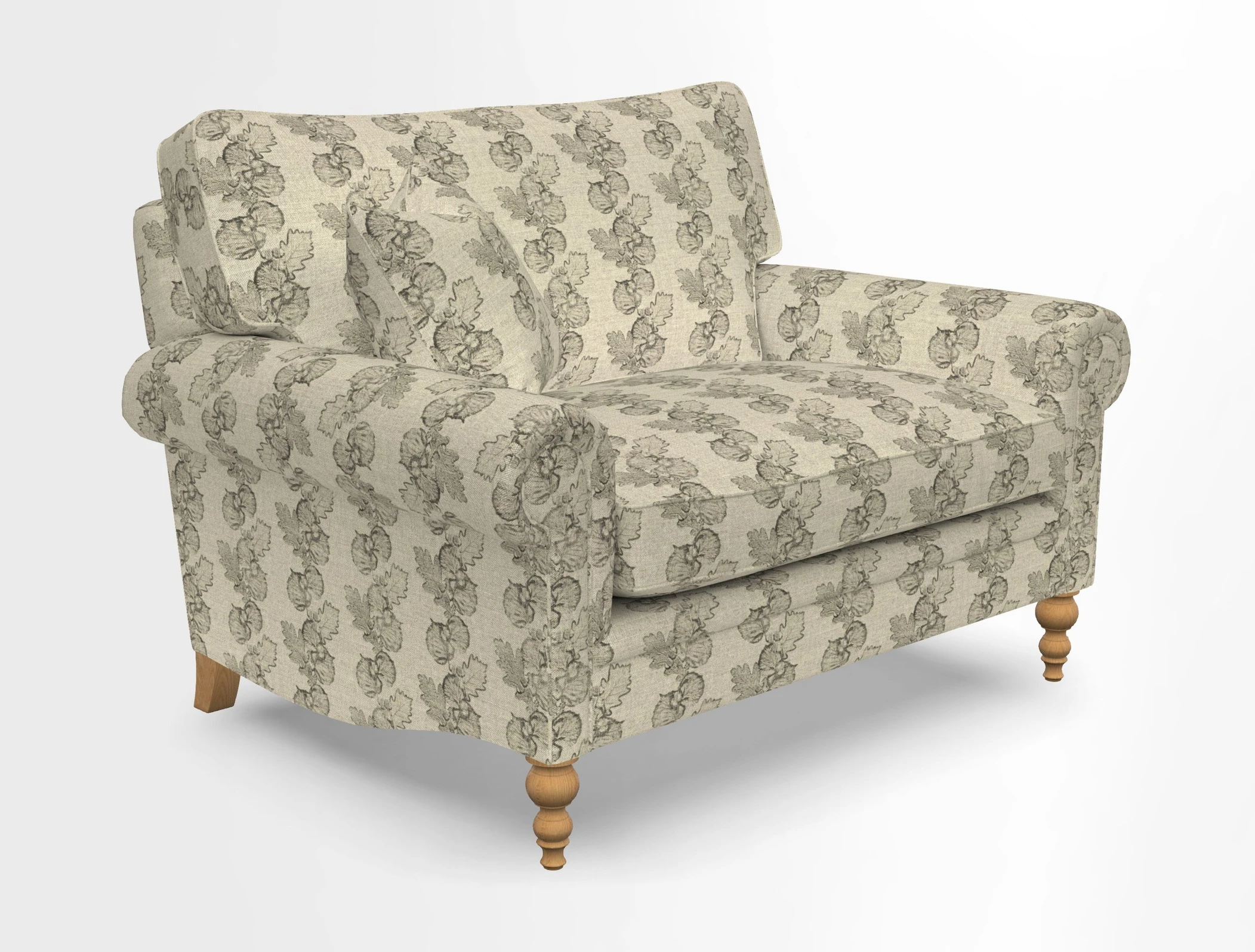 Aldingbourne 3 seater sofa in Grain Sack Stripe Linen Red
