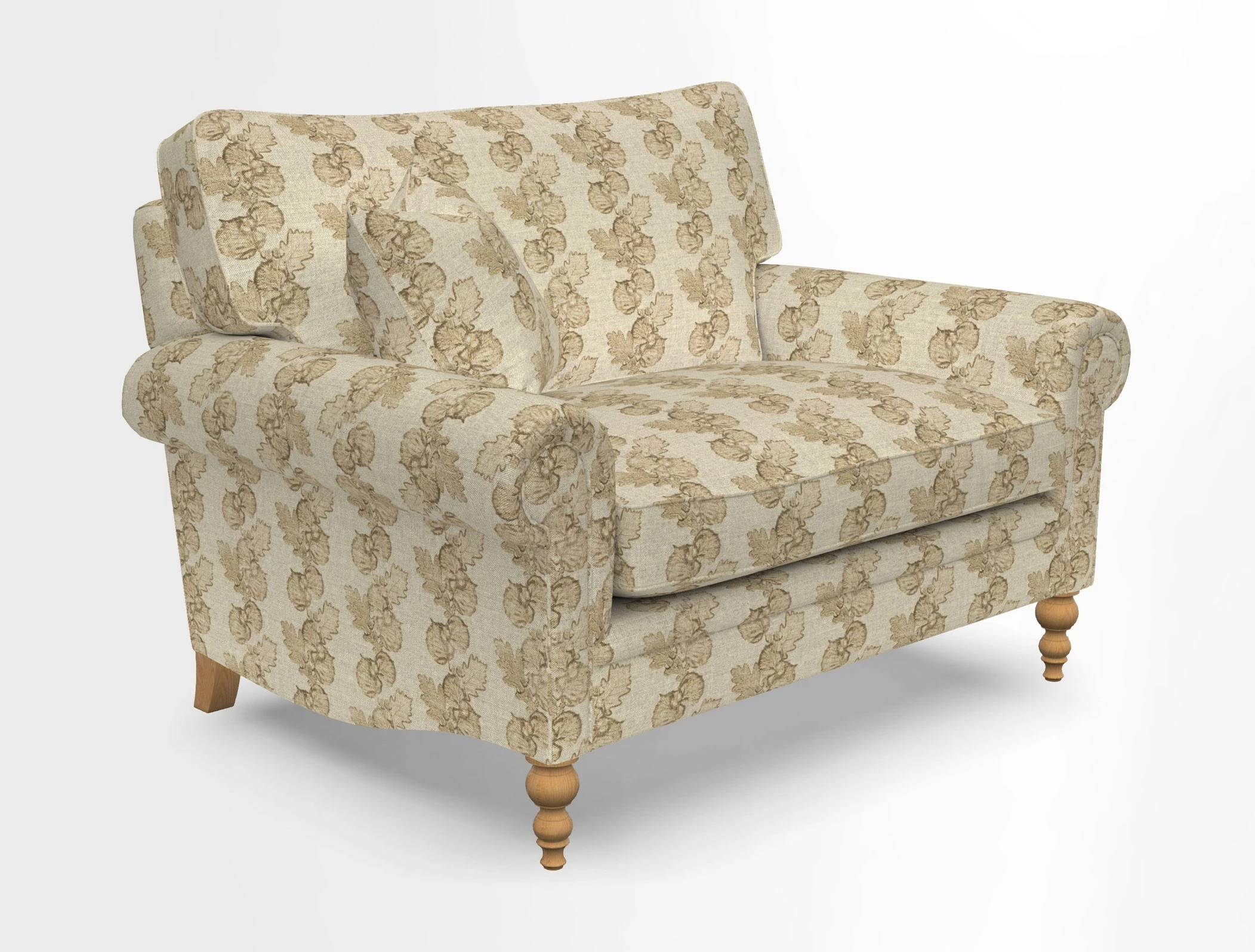 Aldingbourne 3 seater sofa in Grain Sack Stripe Linen Red