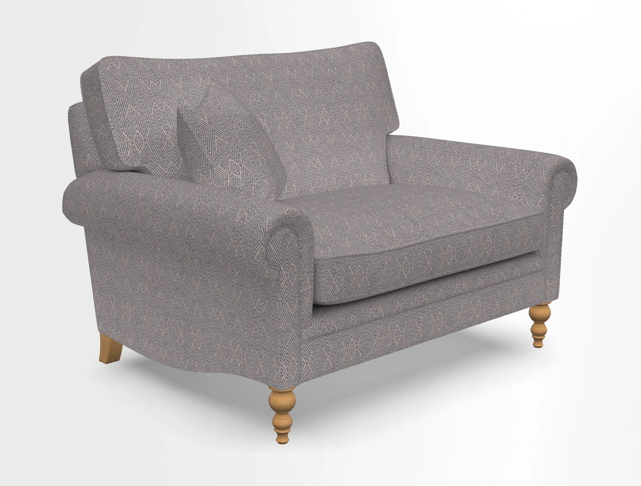 Aldingbourne 3 seater sofa in Grain Sack Stripe Linen Red