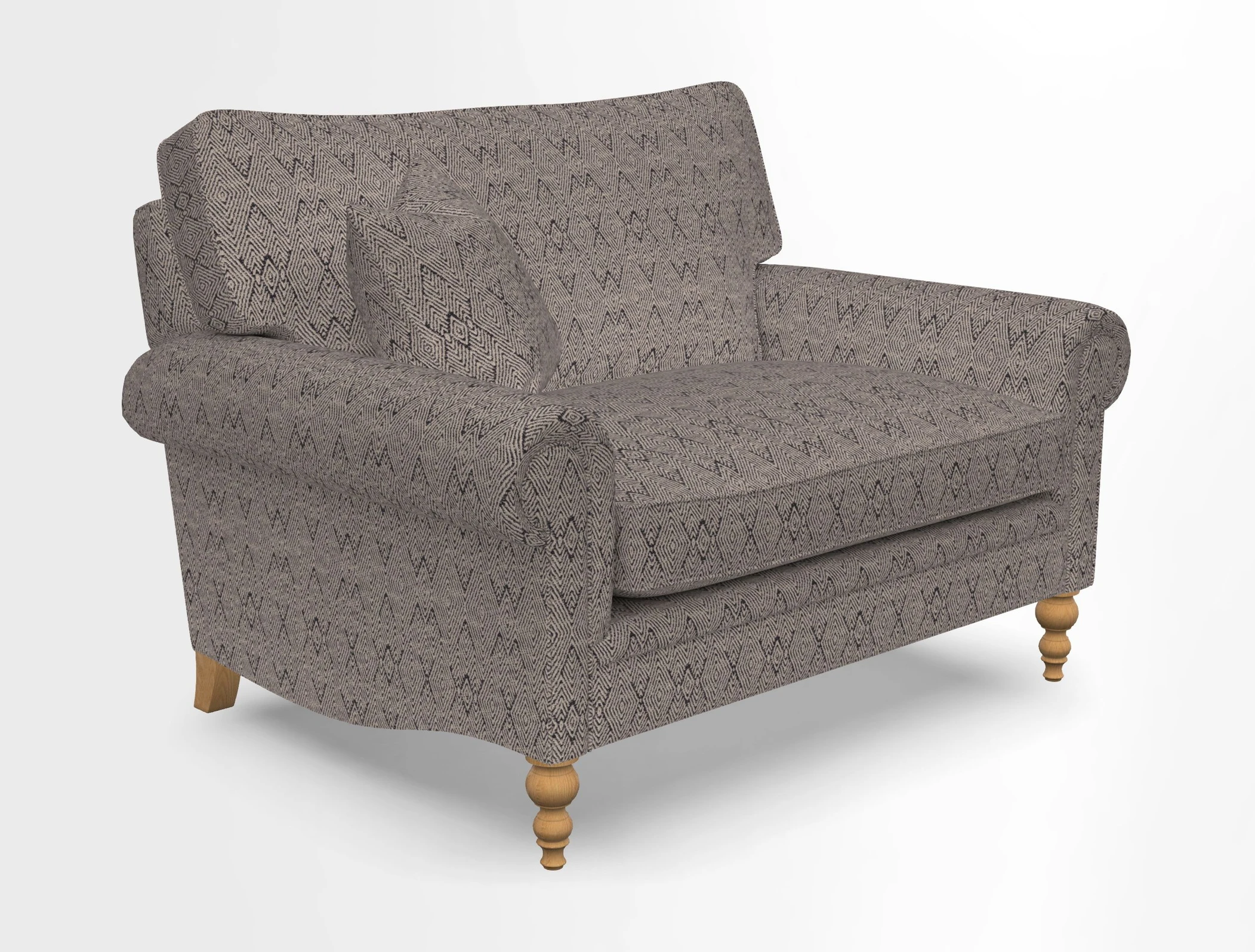 Aldingbourne 3 seater sofa in Grain Sack Stripe Linen Red