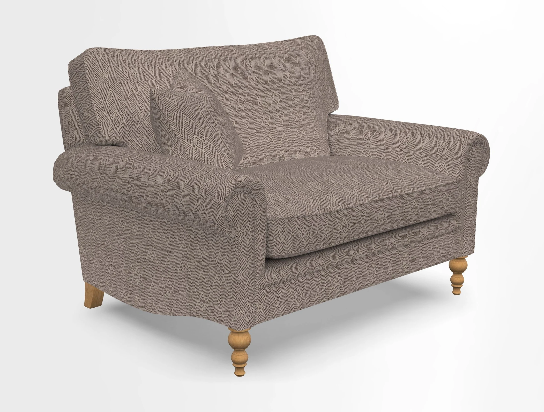 Aldingbourne 3 seater sofa in Grain Sack Stripe Linen Red