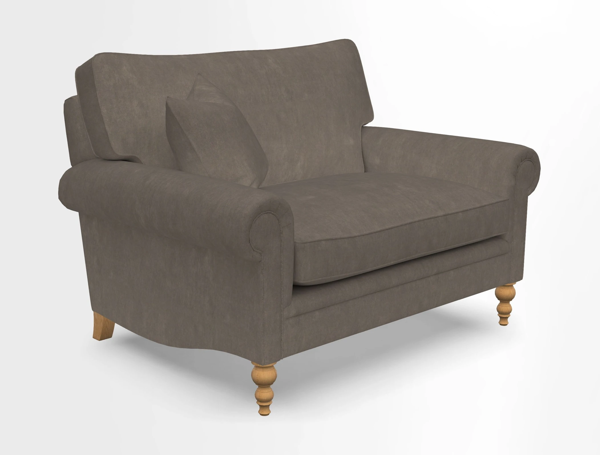 Aldingbourne 3 seater sofa in Grain Sack Stripe Linen Red
