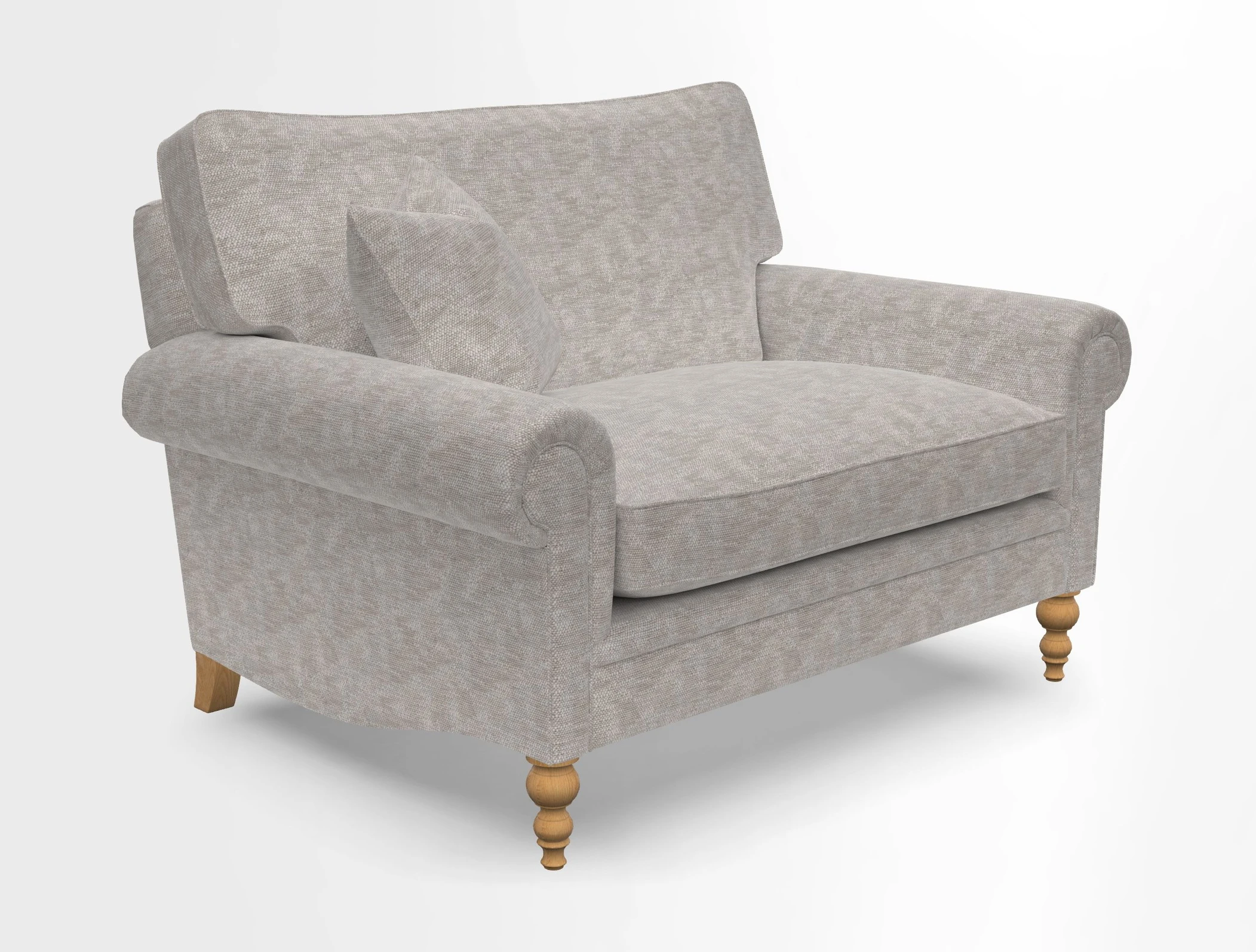 Aldingbourne 3 seater sofa in Grain Sack Stripe Linen Red