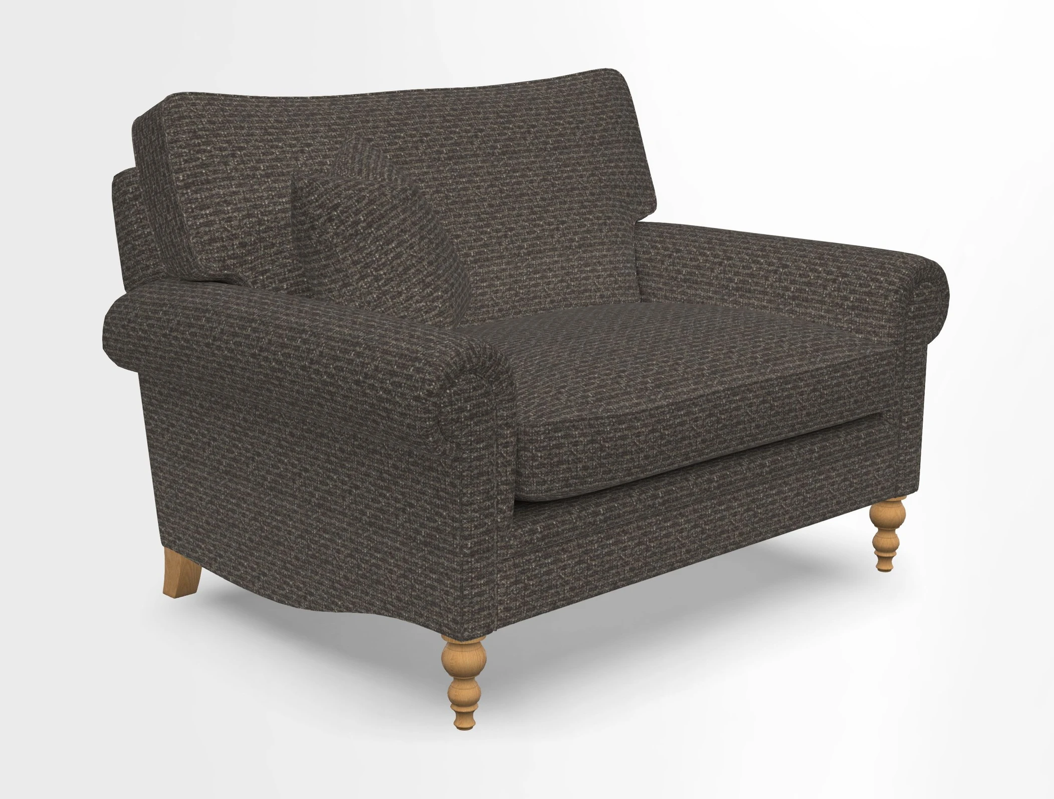 Aldingbourne 3 seater sofa in Grain Sack Stripe Linen Red