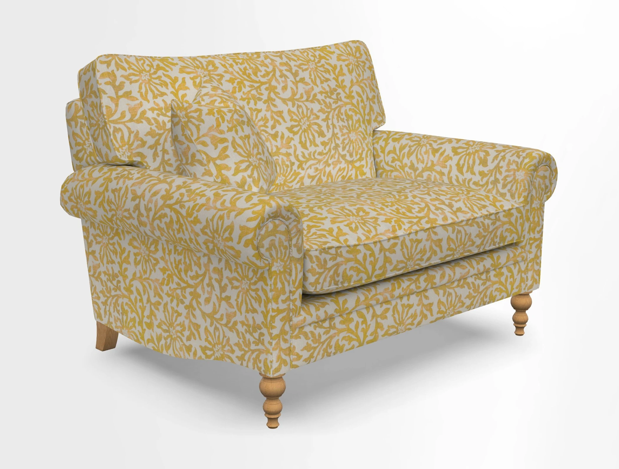 Aldingbourne 3 seater sofa in Grain Sack Stripe Linen Red