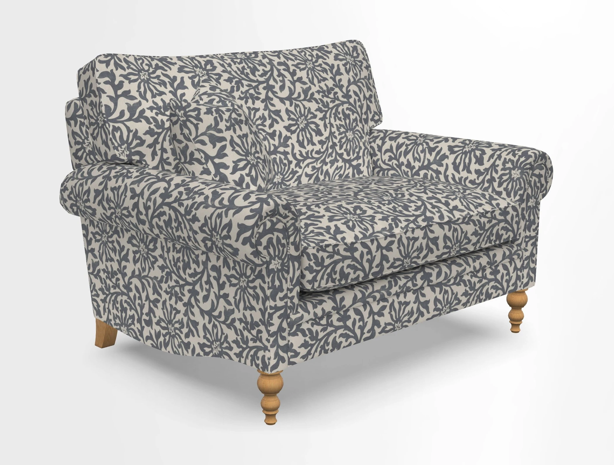 Aldingbourne 3 seater sofa in Grain Sack Stripe Linen Red