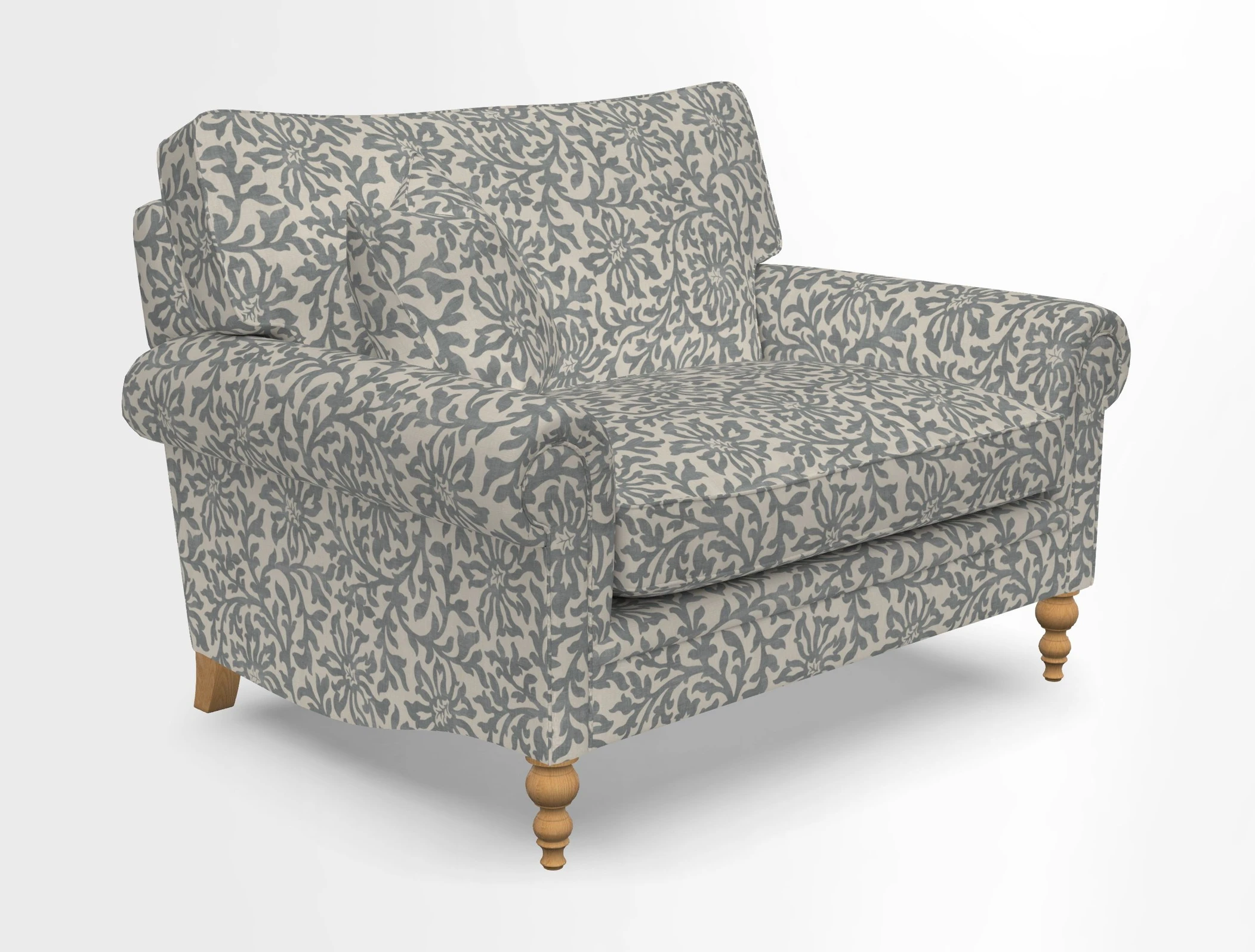 Aldingbourne 3 seater sofa in Grain Sack Stripe Linen Red