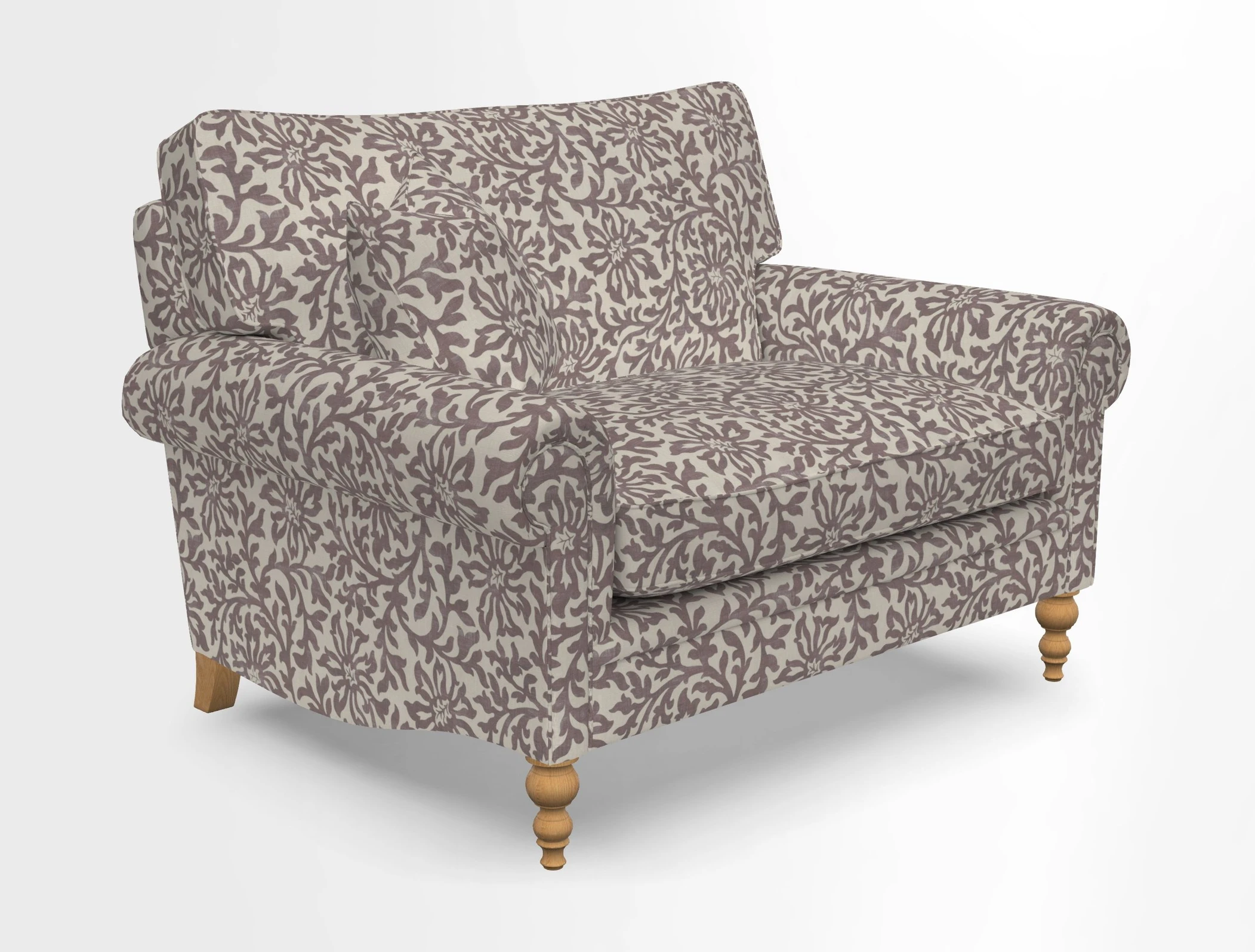 Aldingbourne 3 seater sofa in Grain Sack Stripe Linen Red