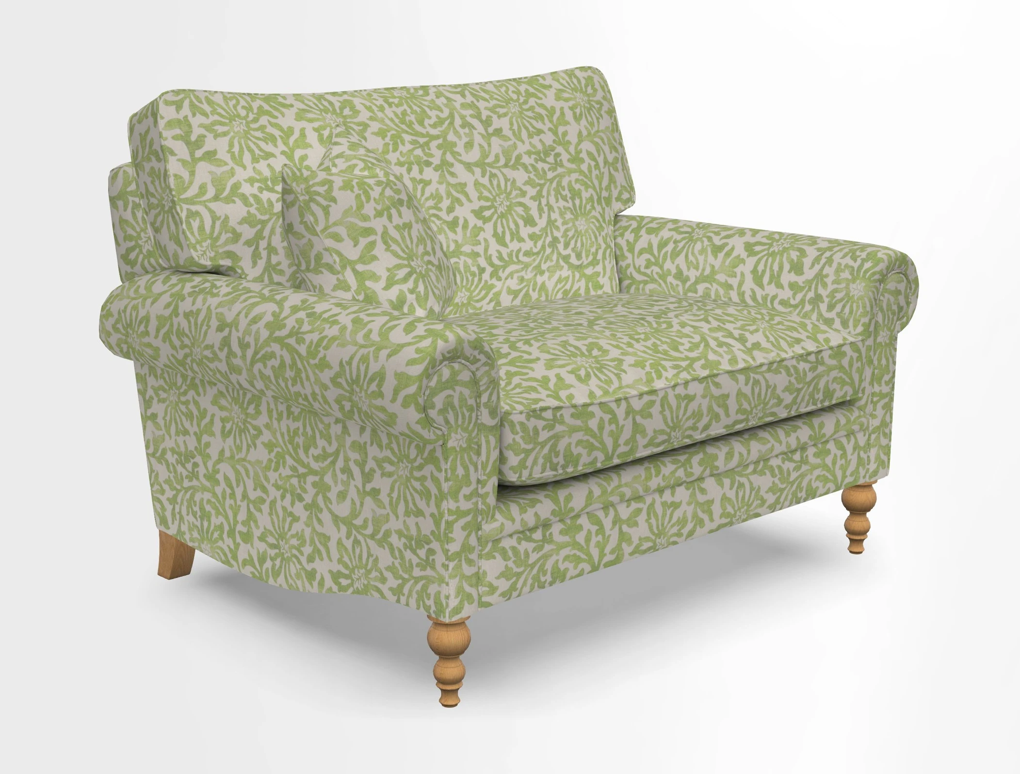 Aldingbourne 3 seater sofa in Grain Sack Stripe Linen Red