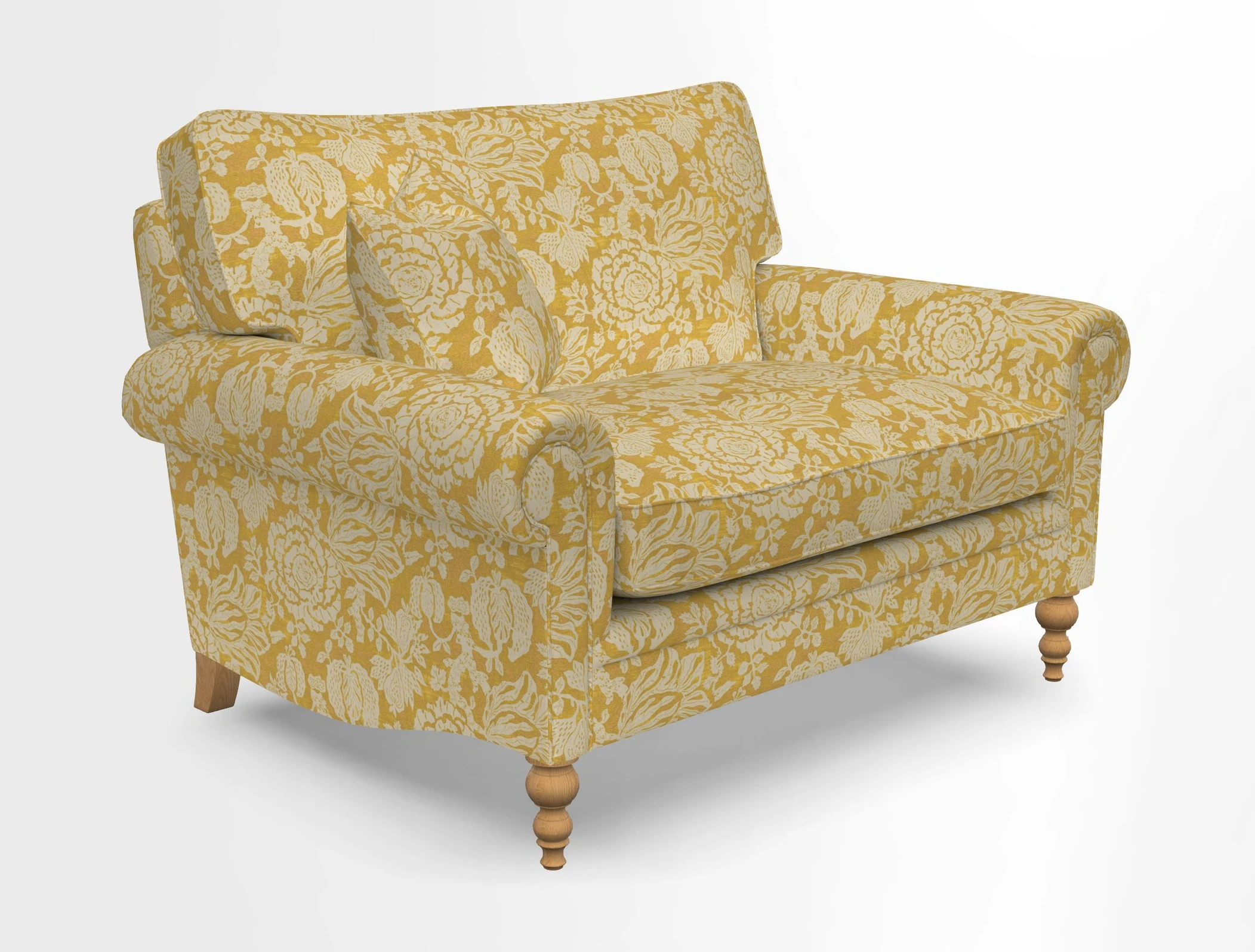 Aldingbourne 3 seater sofa in Grain Sack Stripe Linen Red
