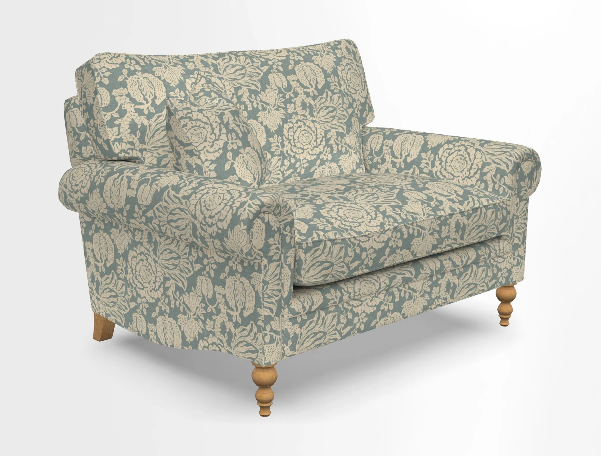 Aldingbourne 3 seater sofa in Grain Sack Stripe Linen Red