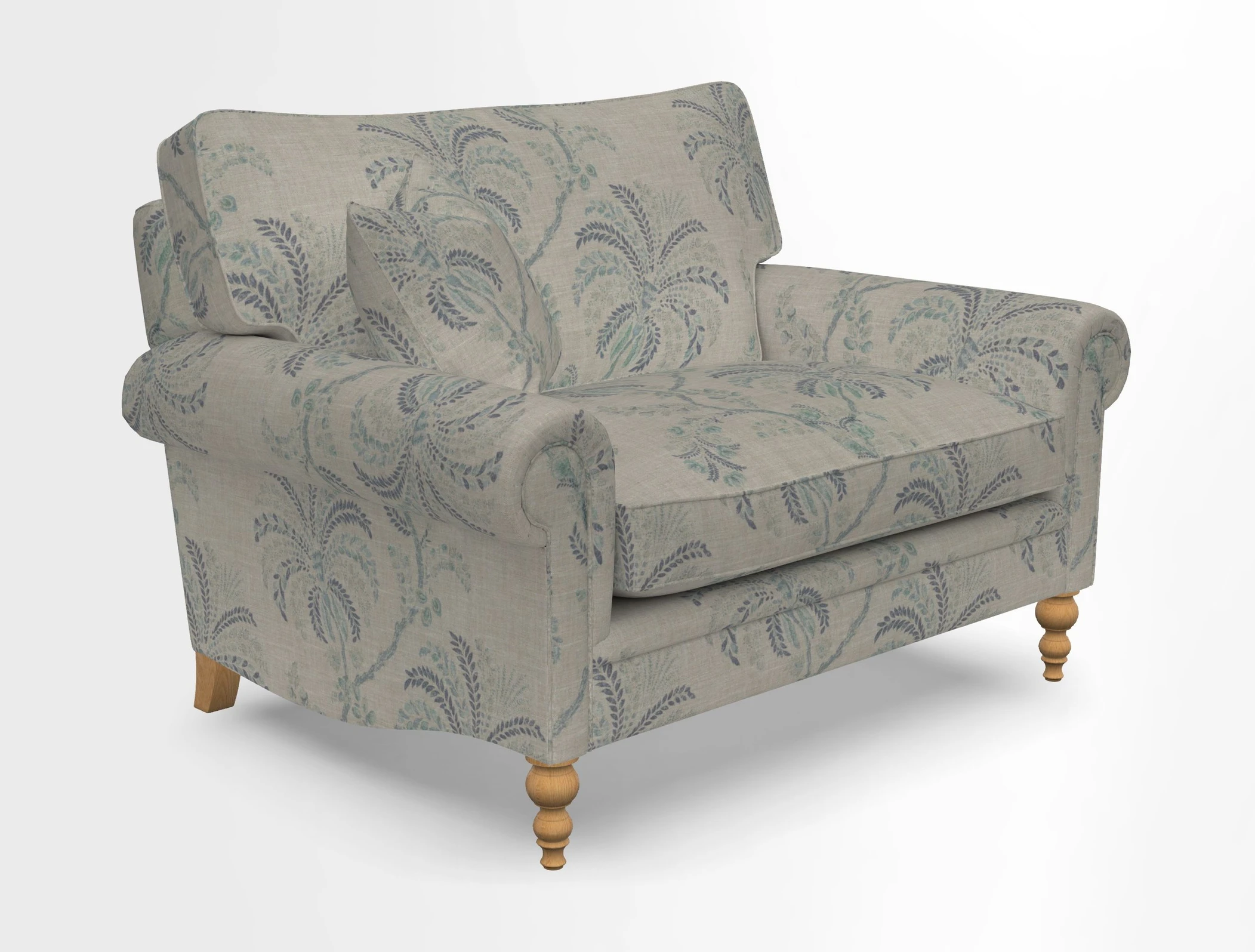 Aldingbourne 3 seater sofa in Grain Sack Stripe Linen Red