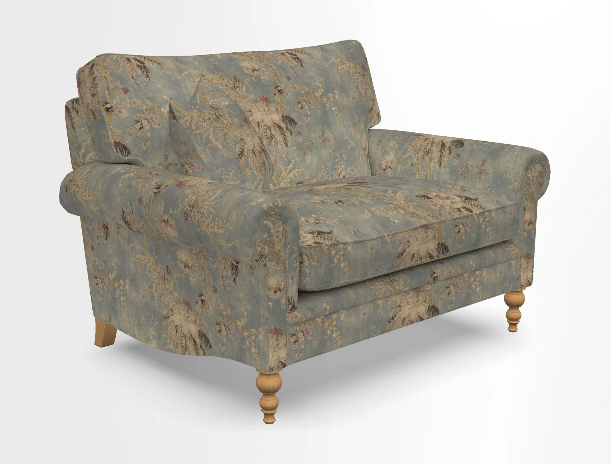 Aldingbourne 3 seater sofa in Grain Sack Stripe Linen Red