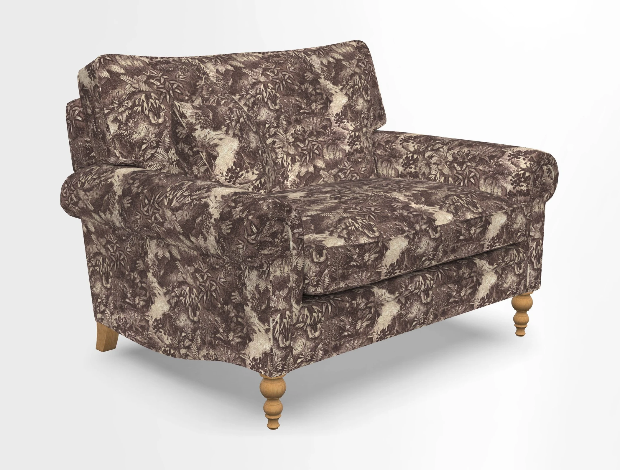 Aldingbourne 3 seater sofa in Grain Sack Stripe Linen Red