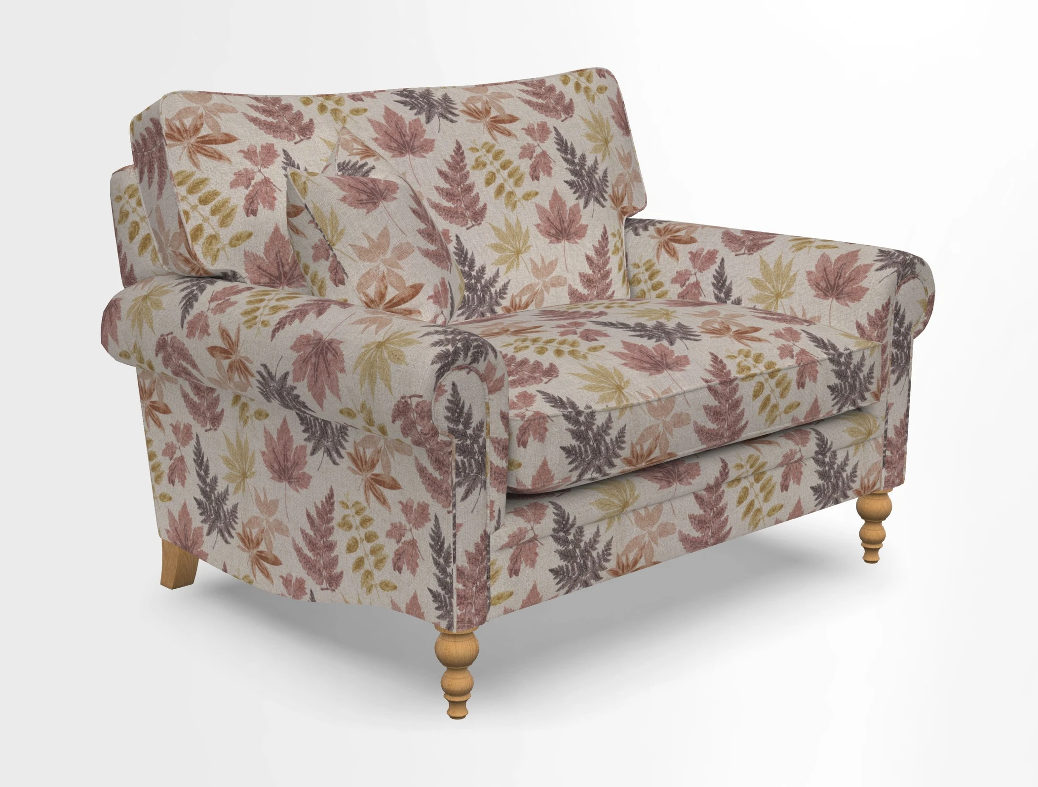 Aldingbourne 3 seater sofa in Grain Sack Stripe Linen Red