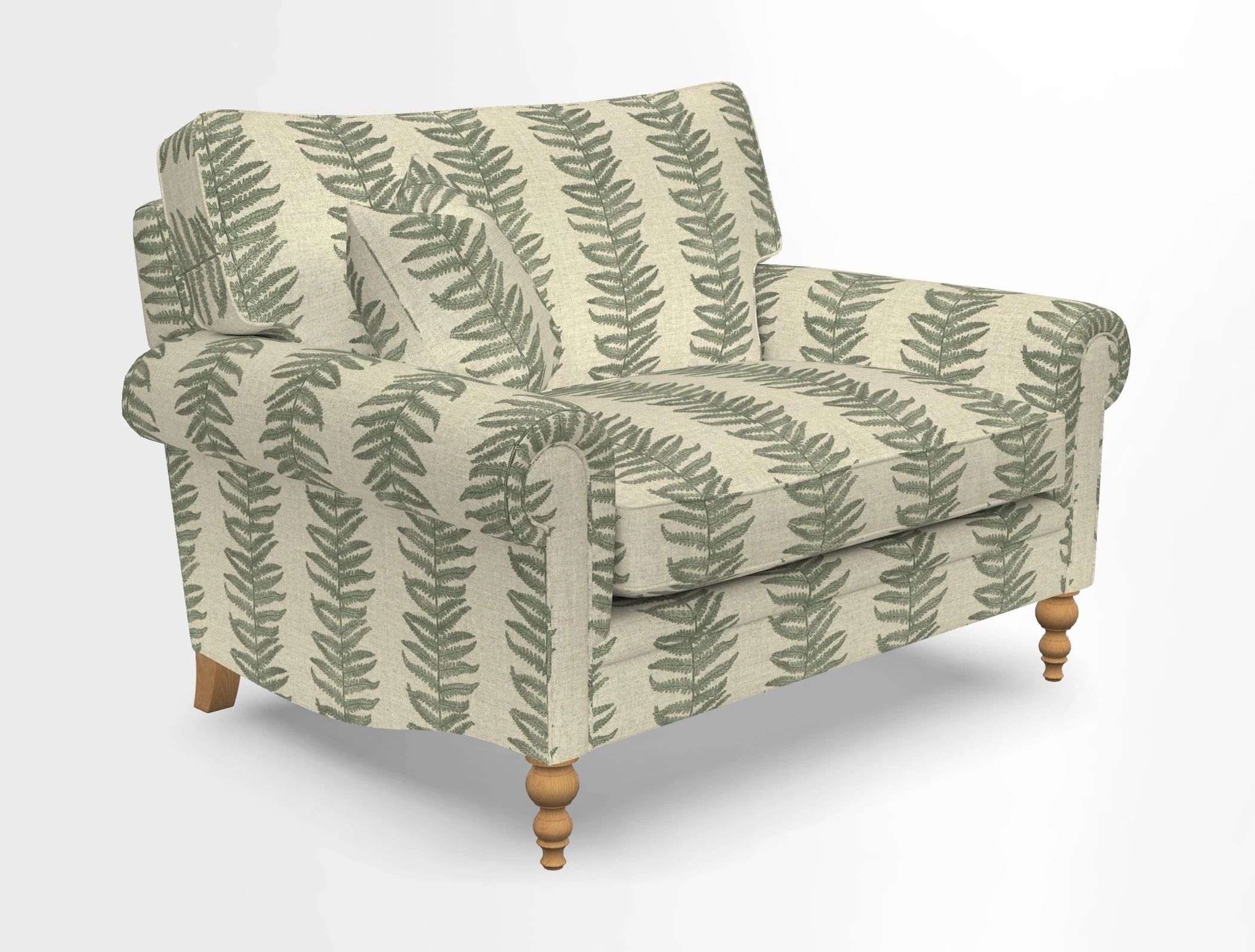 Aldingbourne 3 seater sofa in Grain Sack Stripe Linen Red