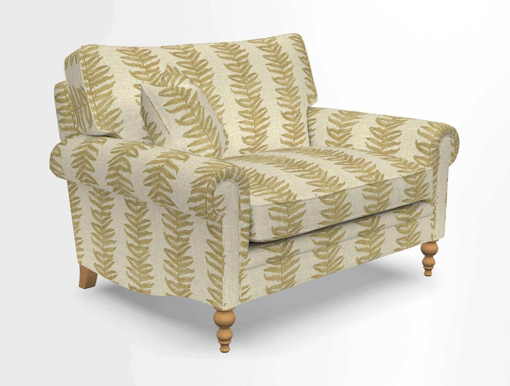 Aldingbourne 3 seater sofa in Grain Sack Stripe Linen Red