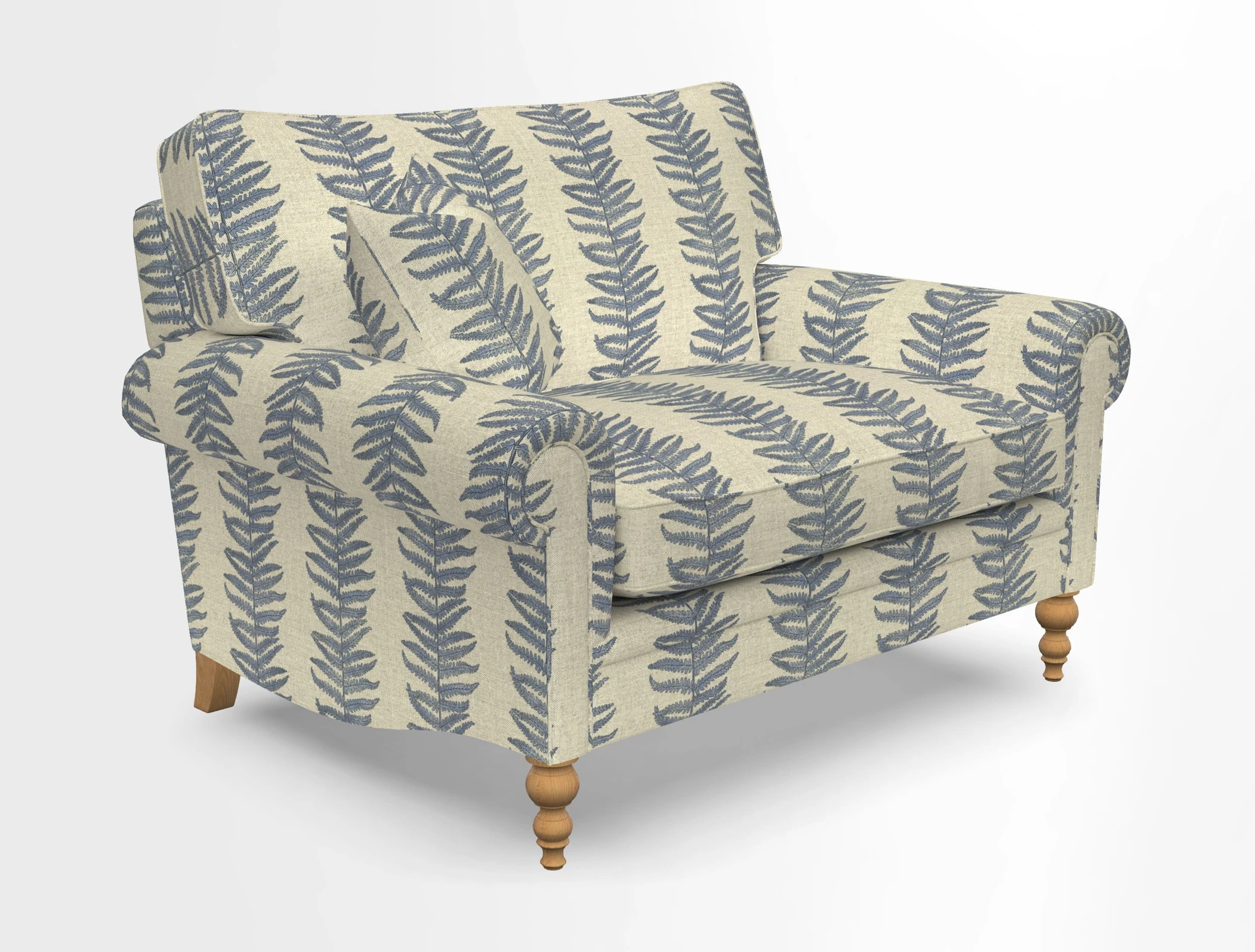 Aldingbourne 3 seater sofa in Grain Sack Stripe Linen Red
