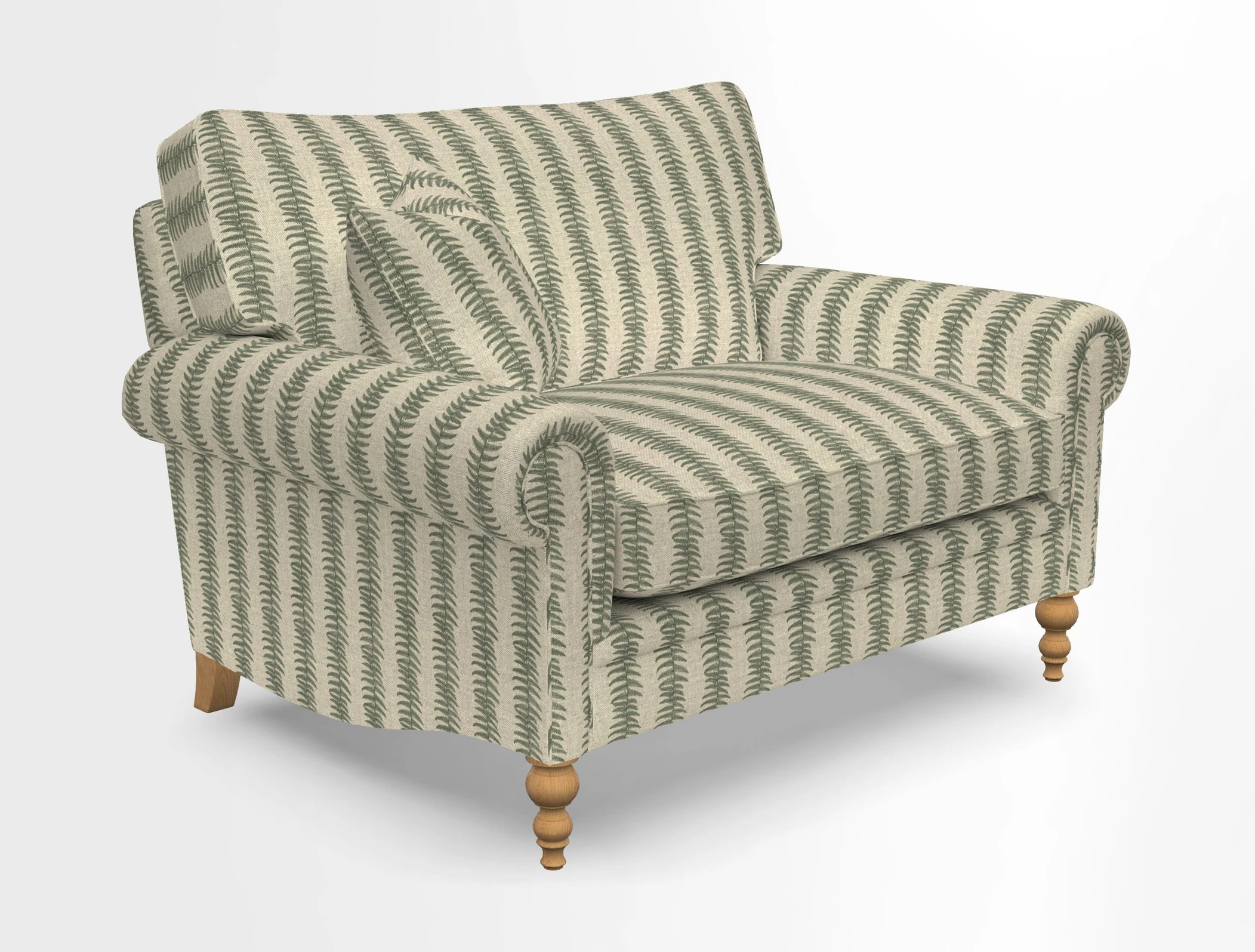Aldingbourne 3 seater sofa in Grain Sack Stripe Linen Red