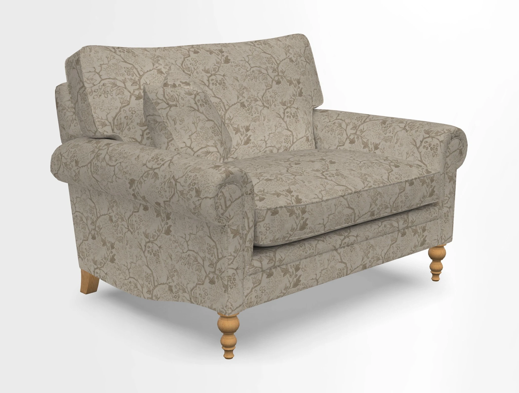 Aldingbourne 3 seater sofa in Grain Sack Stripe Linen Red