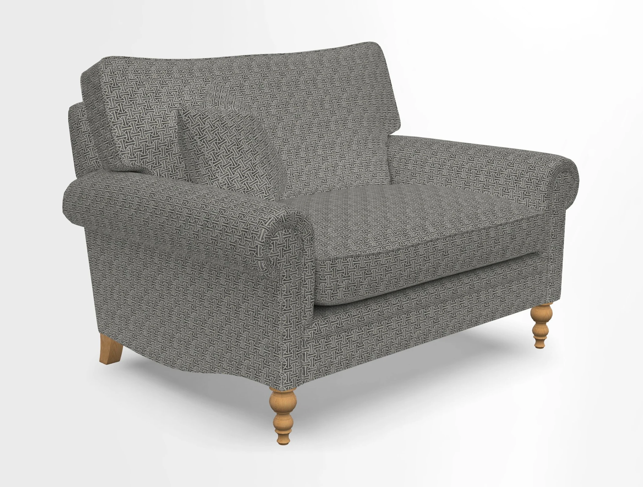 Aldingbourne 3 seater sofa in Grain Sack Stripe Linen Red