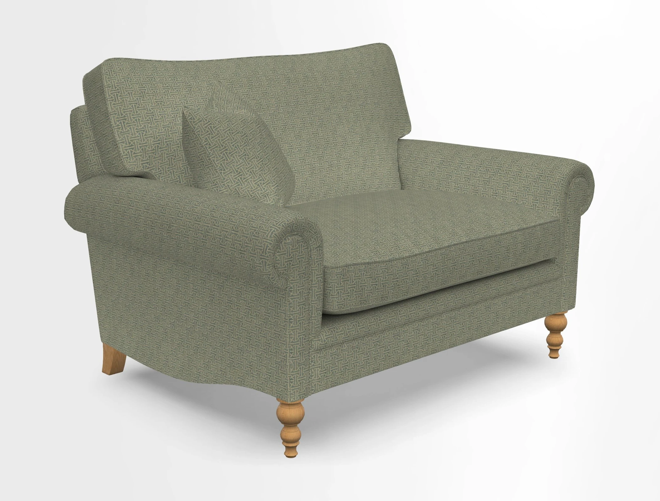 Aldingbourne 3 seater sofa in Grain Sack Stripe Linen Red