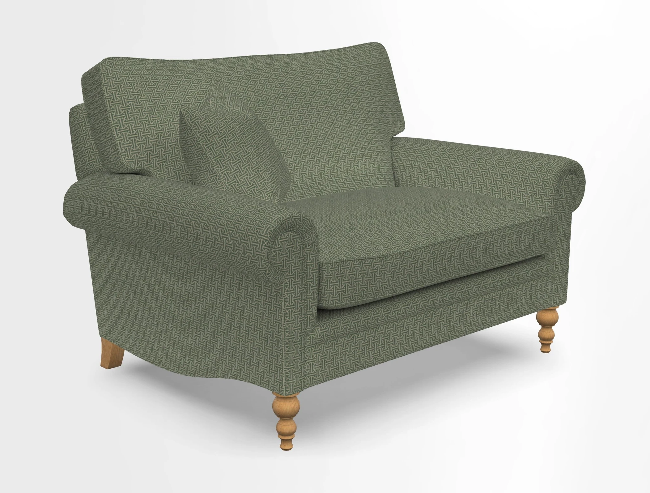 Aldingbourne 3 seater sofa in Grain Sack Stripe Linen Red