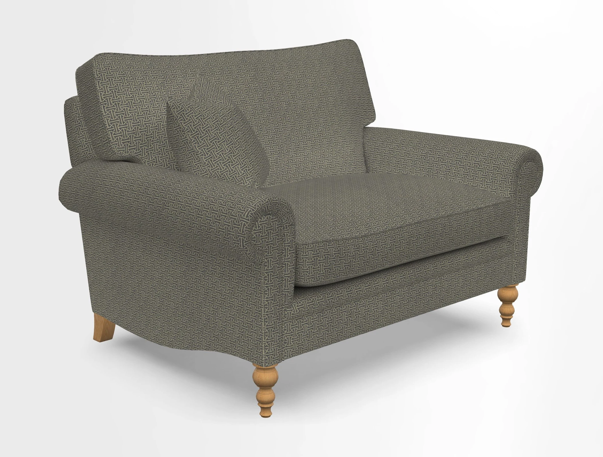 Aldingbourne 3 seater sofa in Grain Sack Stripe Linen Red