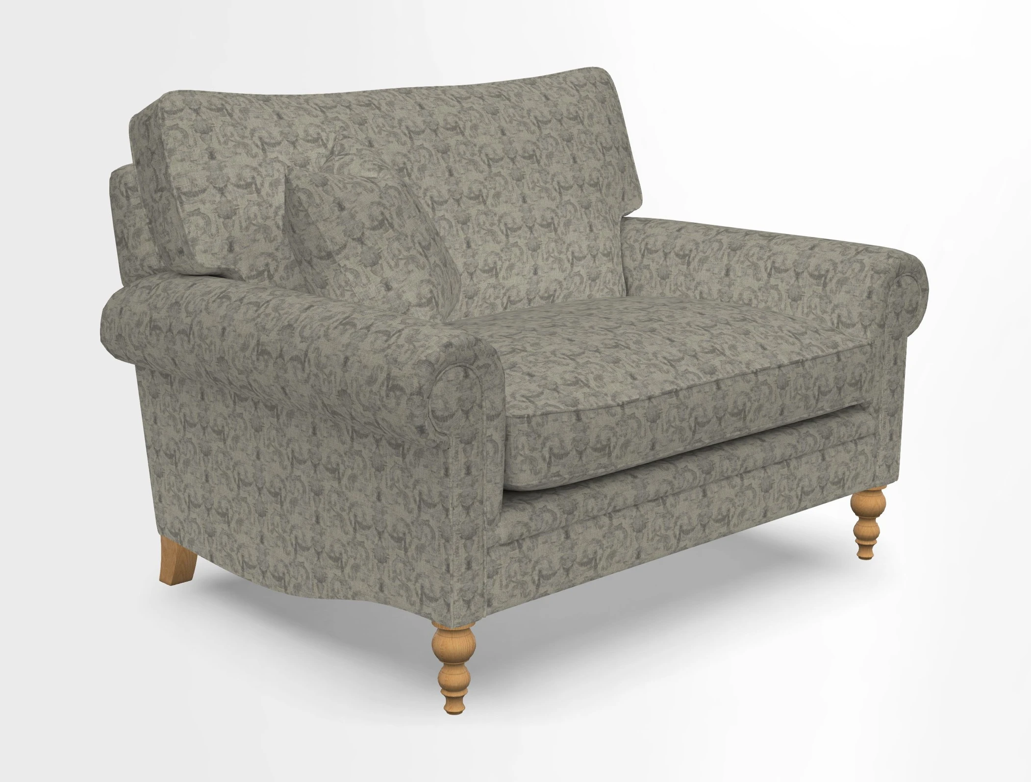 Aldingbourne 3 seater sofa in Grain Sack Stripe Linen Red