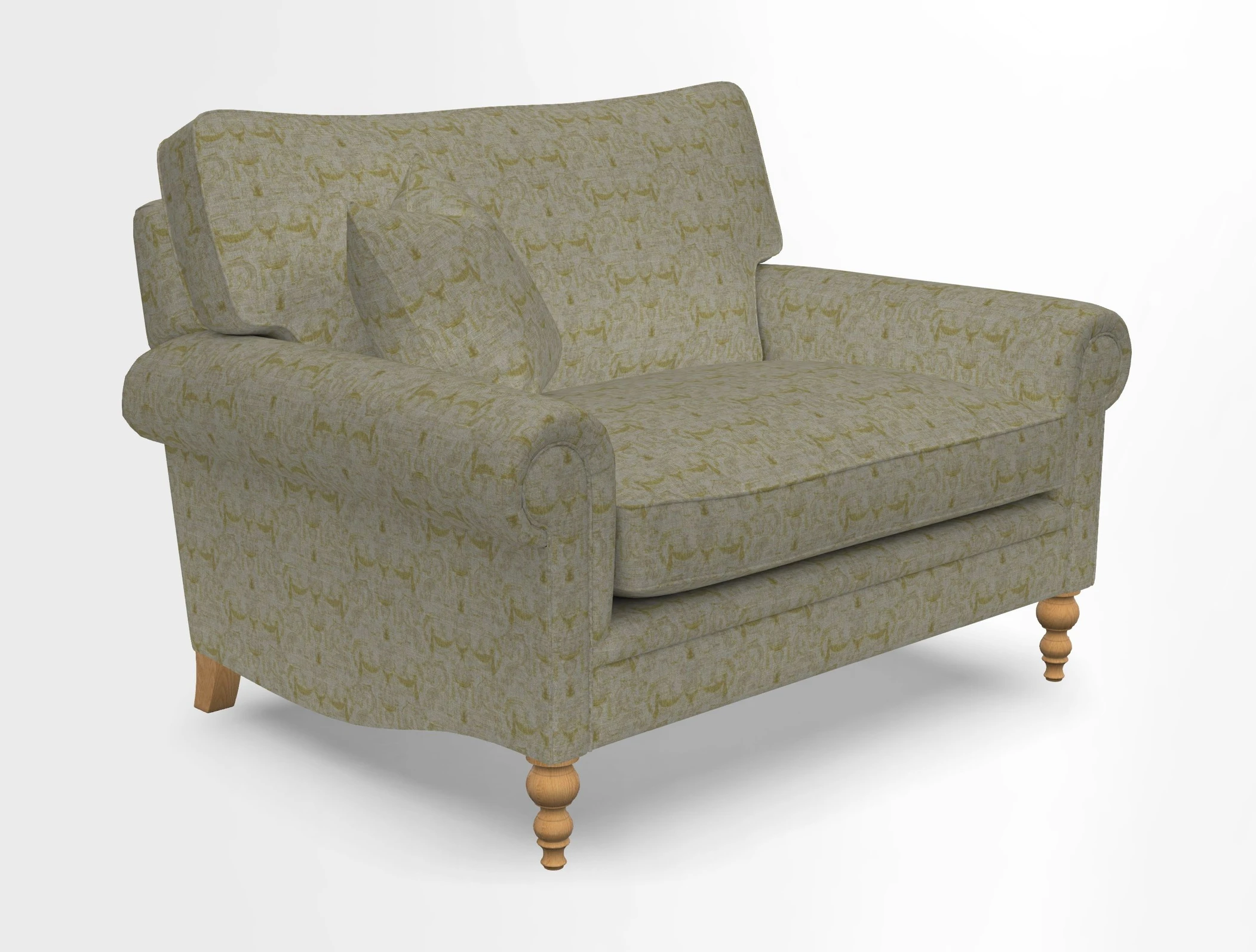 Aldingbourne 3 seater sofa in Grain Sack Stripe Linen Red