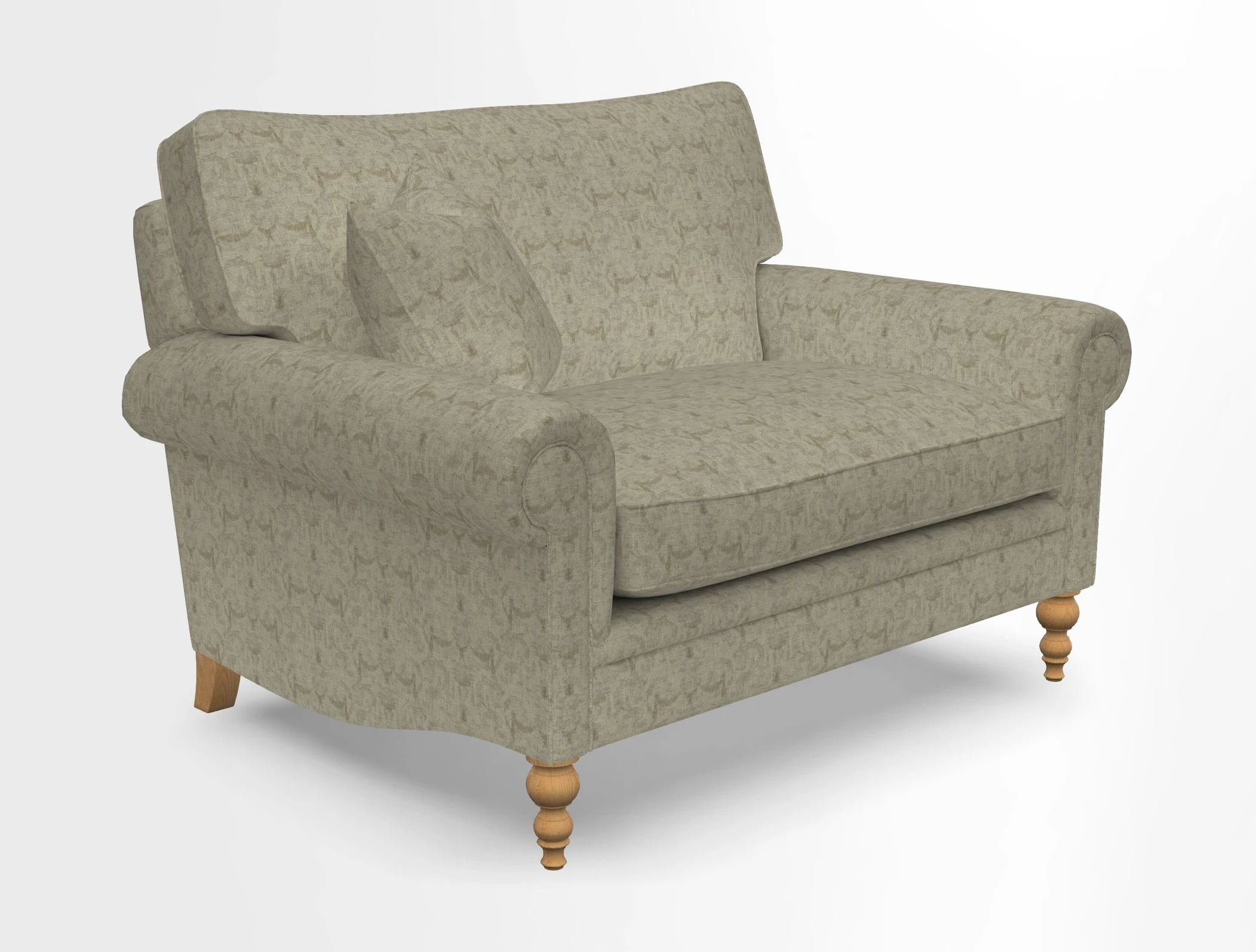 Aldingbourne 3 seater sofa in Grain Sack Stripe Linen Red