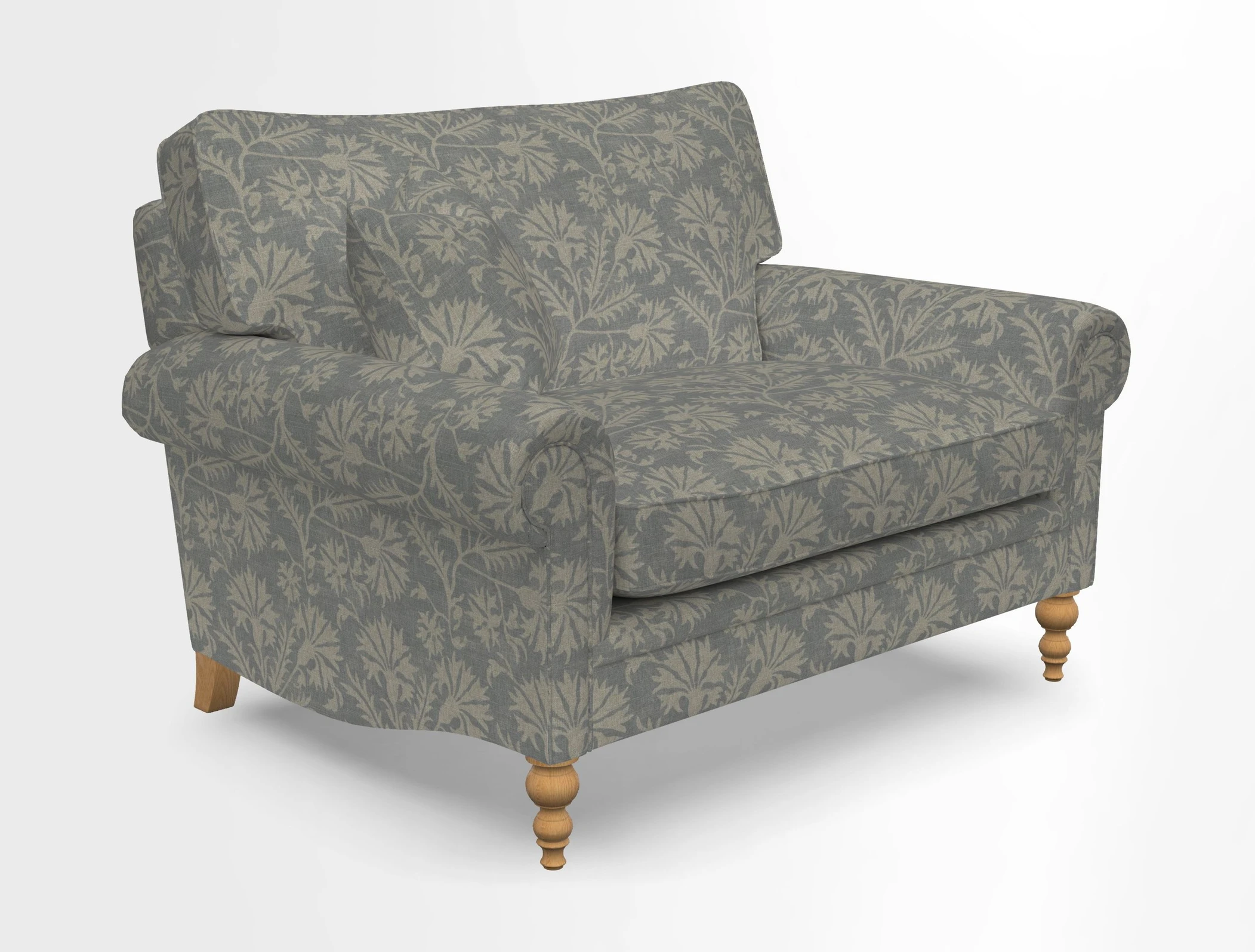 Aldingbourne 3 seater sofa in Grain Sack Stripe Linen Red