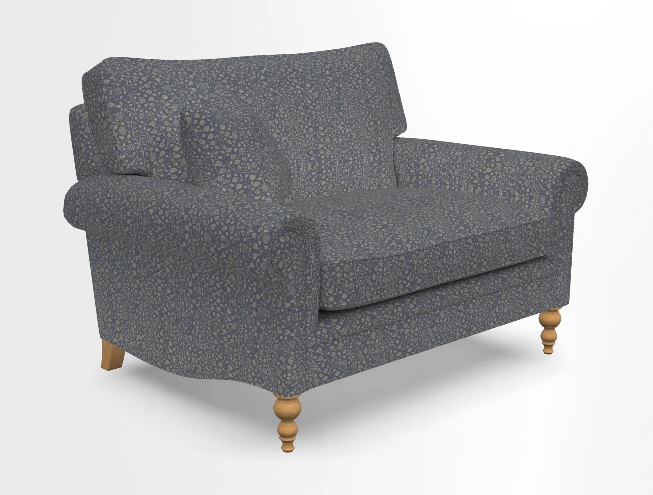 Aldingbourne 3 seater sofa in Grain Sack Stripe Linen Red