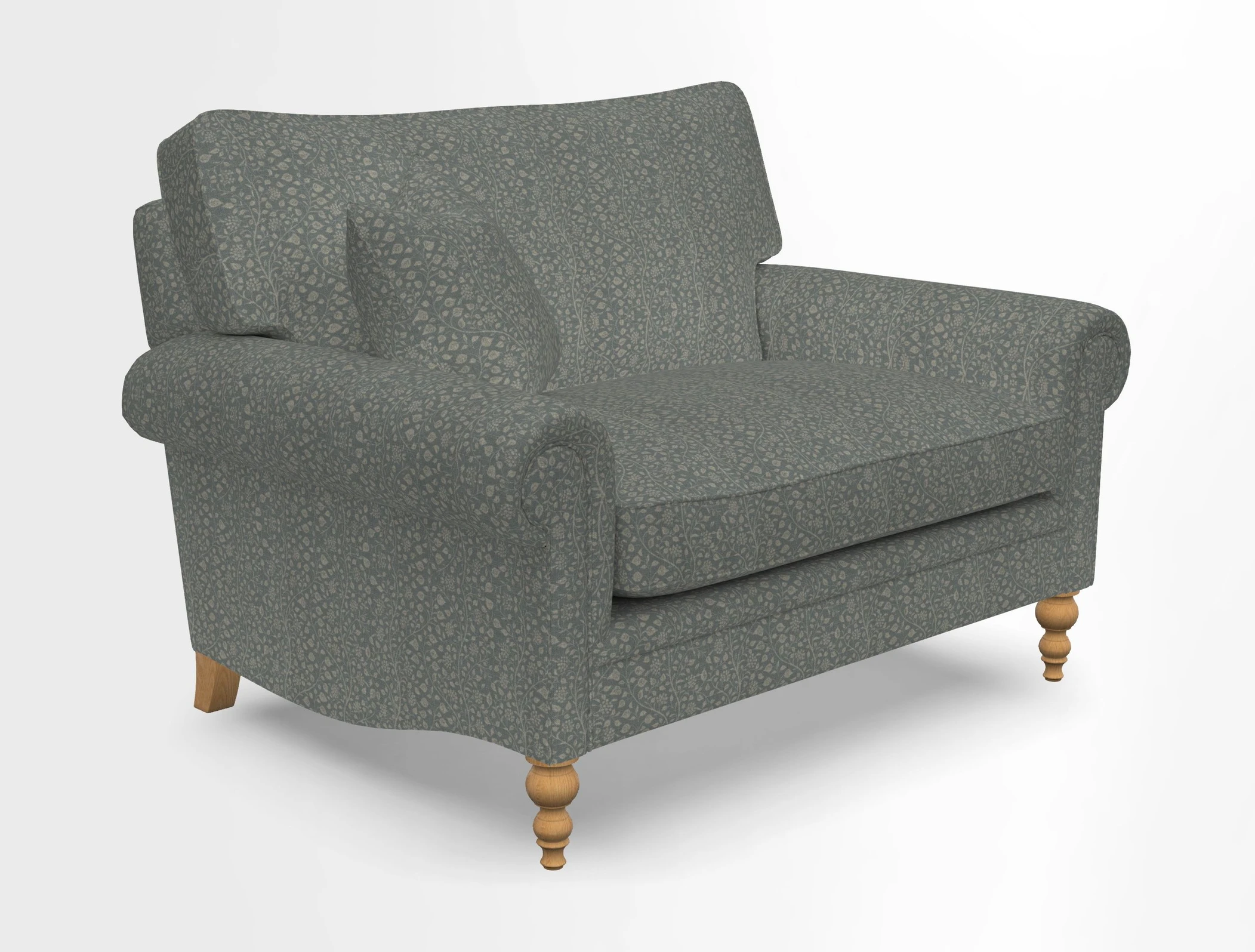 Aldingbourne 3 seater sofa in Grain Sack Stripe Linen Red