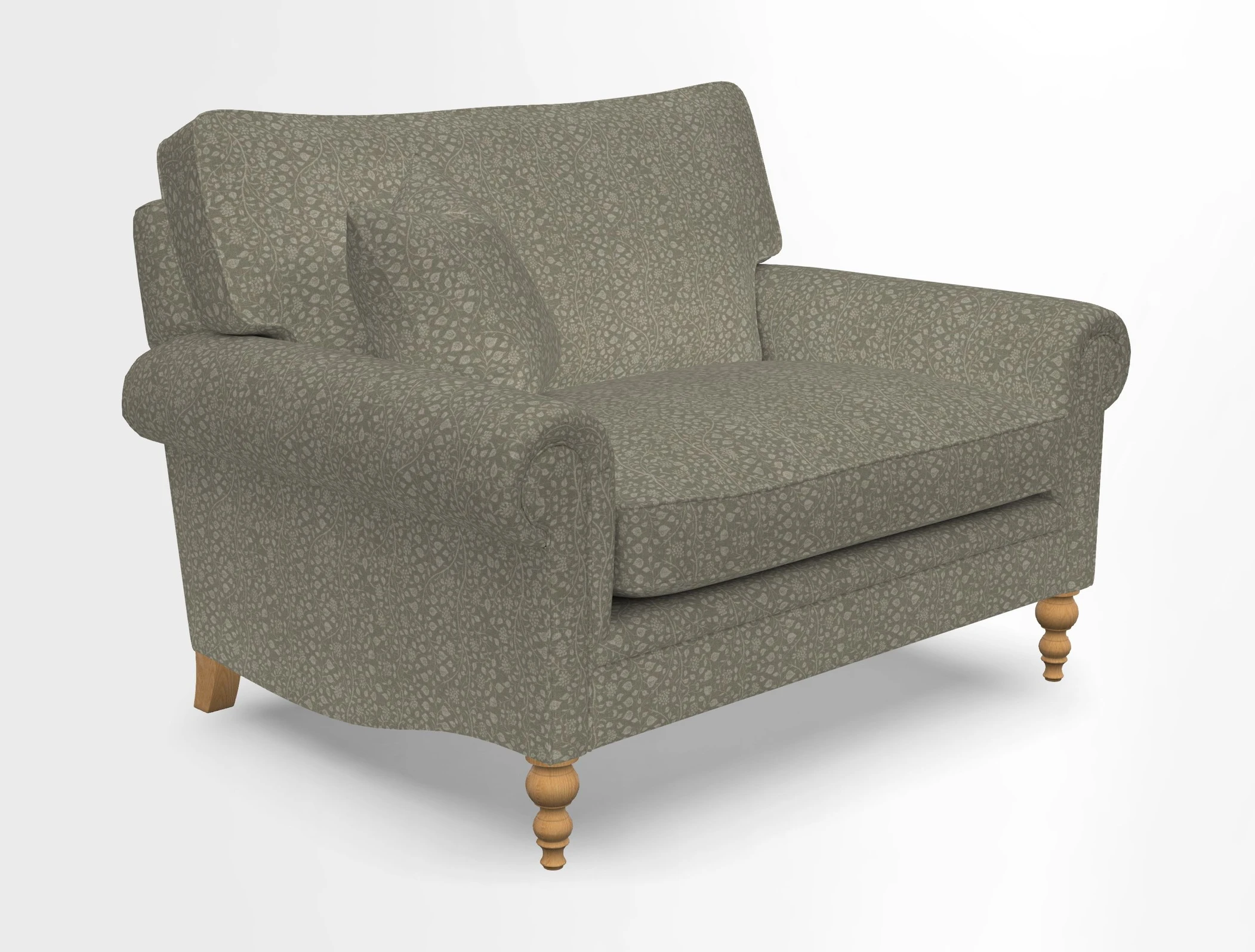 Aldingbourne 3 seater sofa in Grain Sack Stripe Linen Red