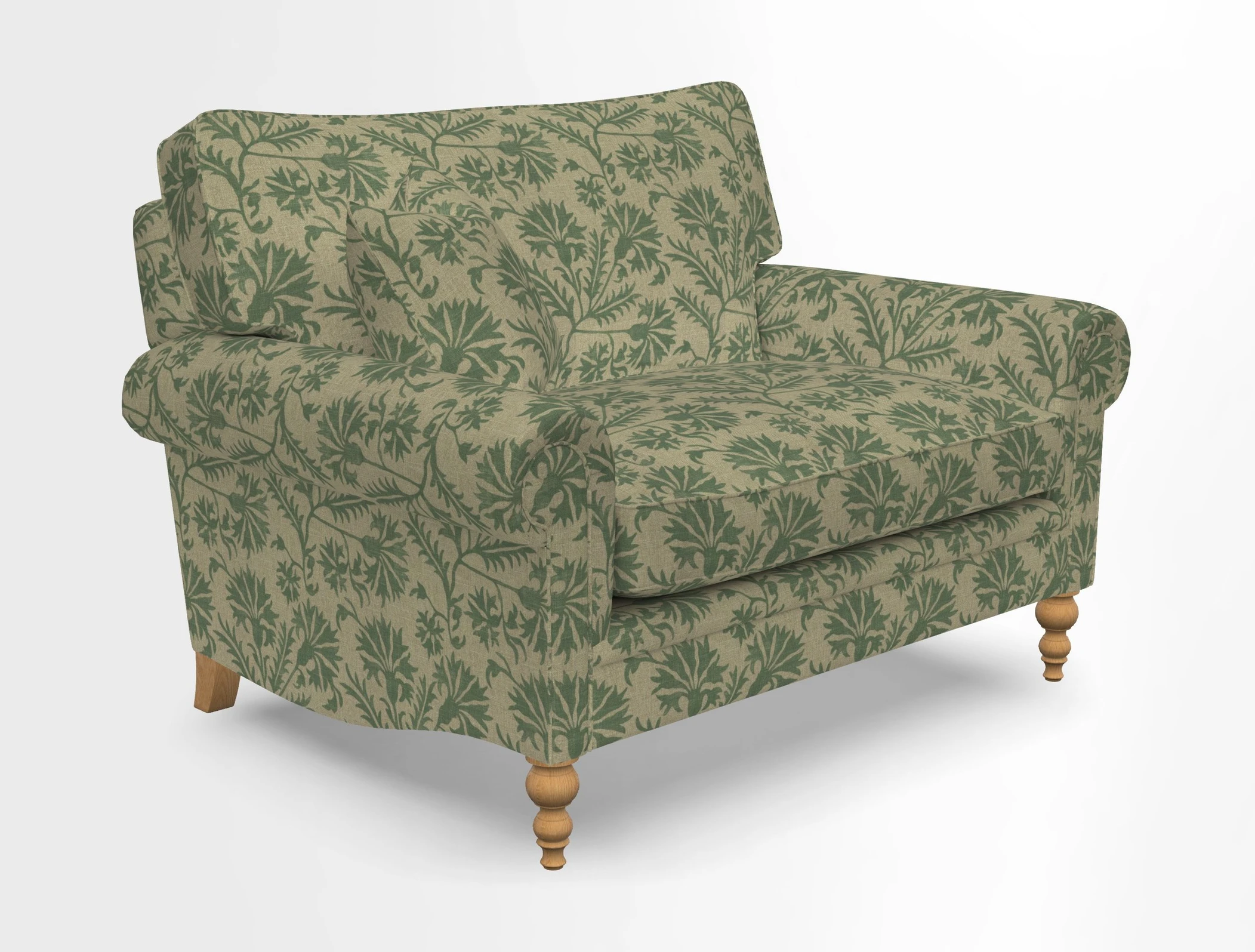 Aldingbourne 3 seater sofa in Grain Sack Stripe Linen Red
