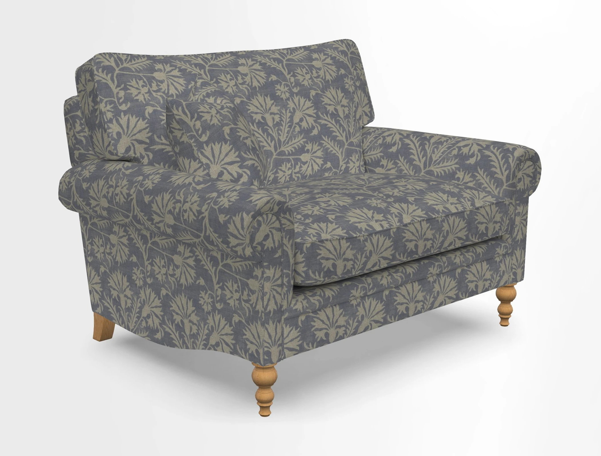 Aldingbourne 3 seater sofa in Grain Sack Stripe Linen Red
