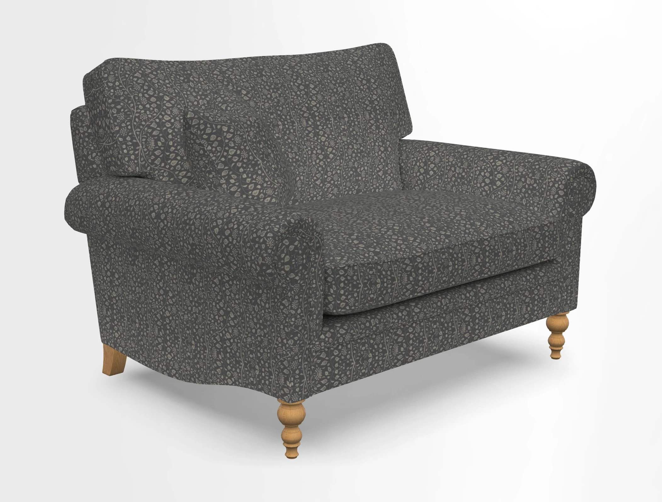 Aldingbourne 3 seater sofa in Grain Sack Stripe Linen Red